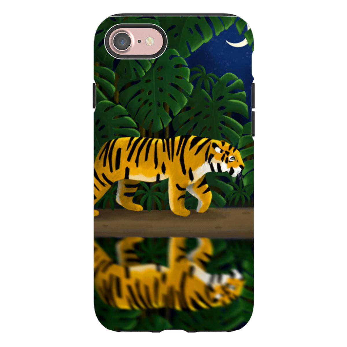 iPhone Tough Case - Tiger Night By Bex Parkin