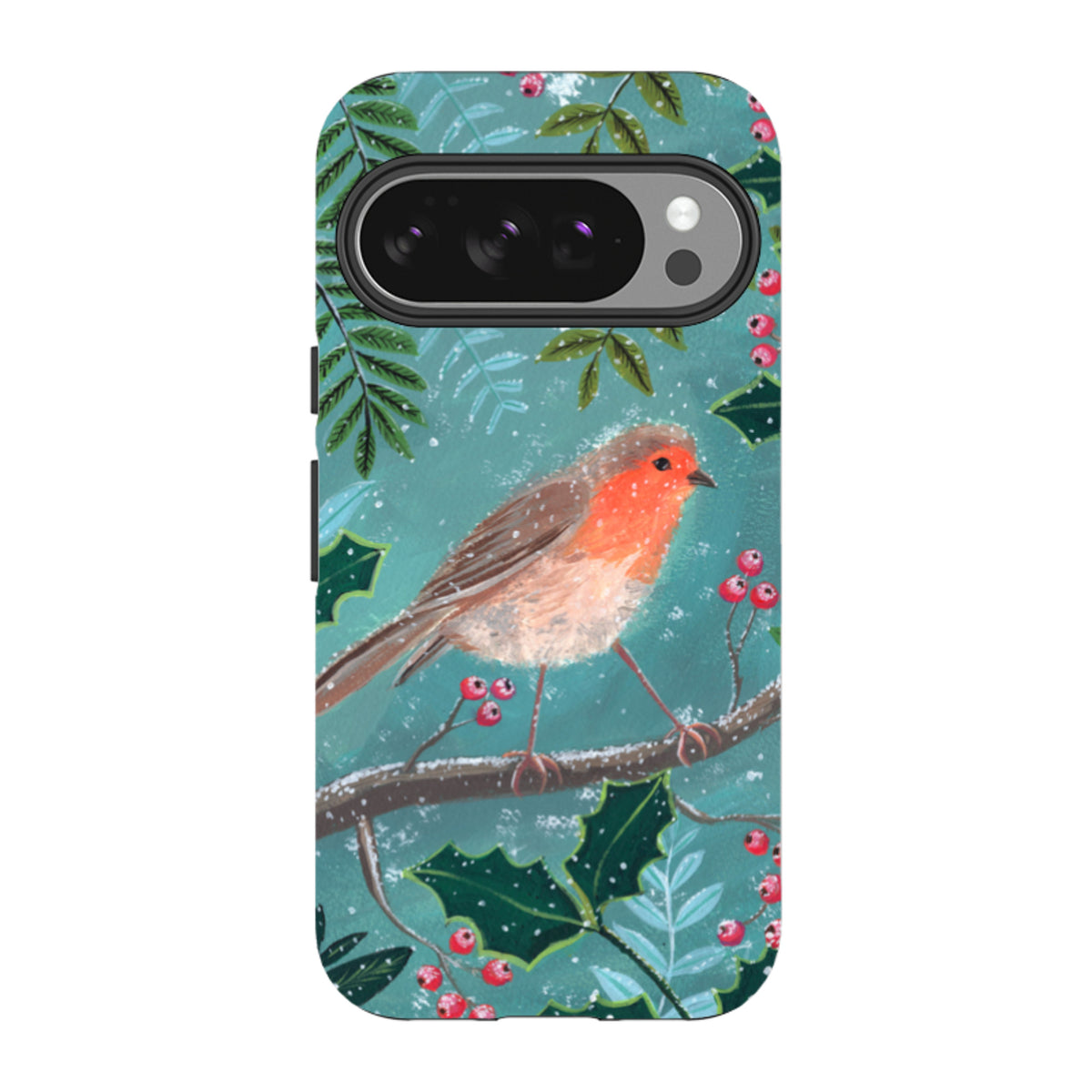 Google Tough Case - Christmas Robin By Mary Stubberfield