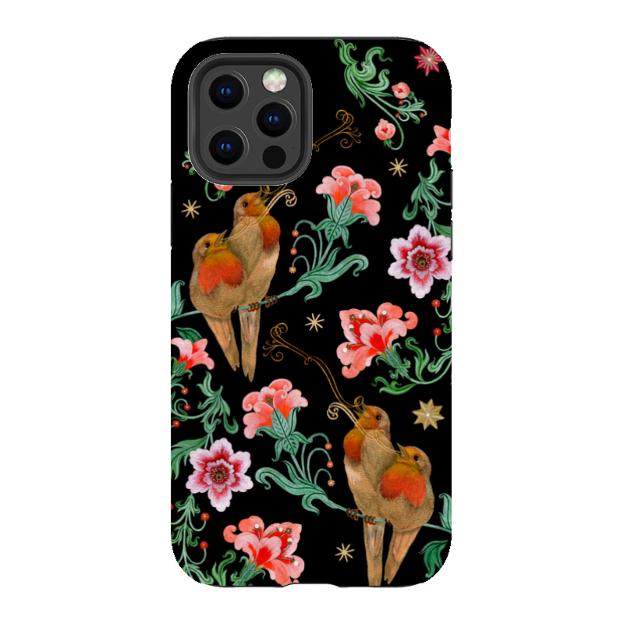 iPhone Tough  Case - Four Calling Birds By Maria Matos
