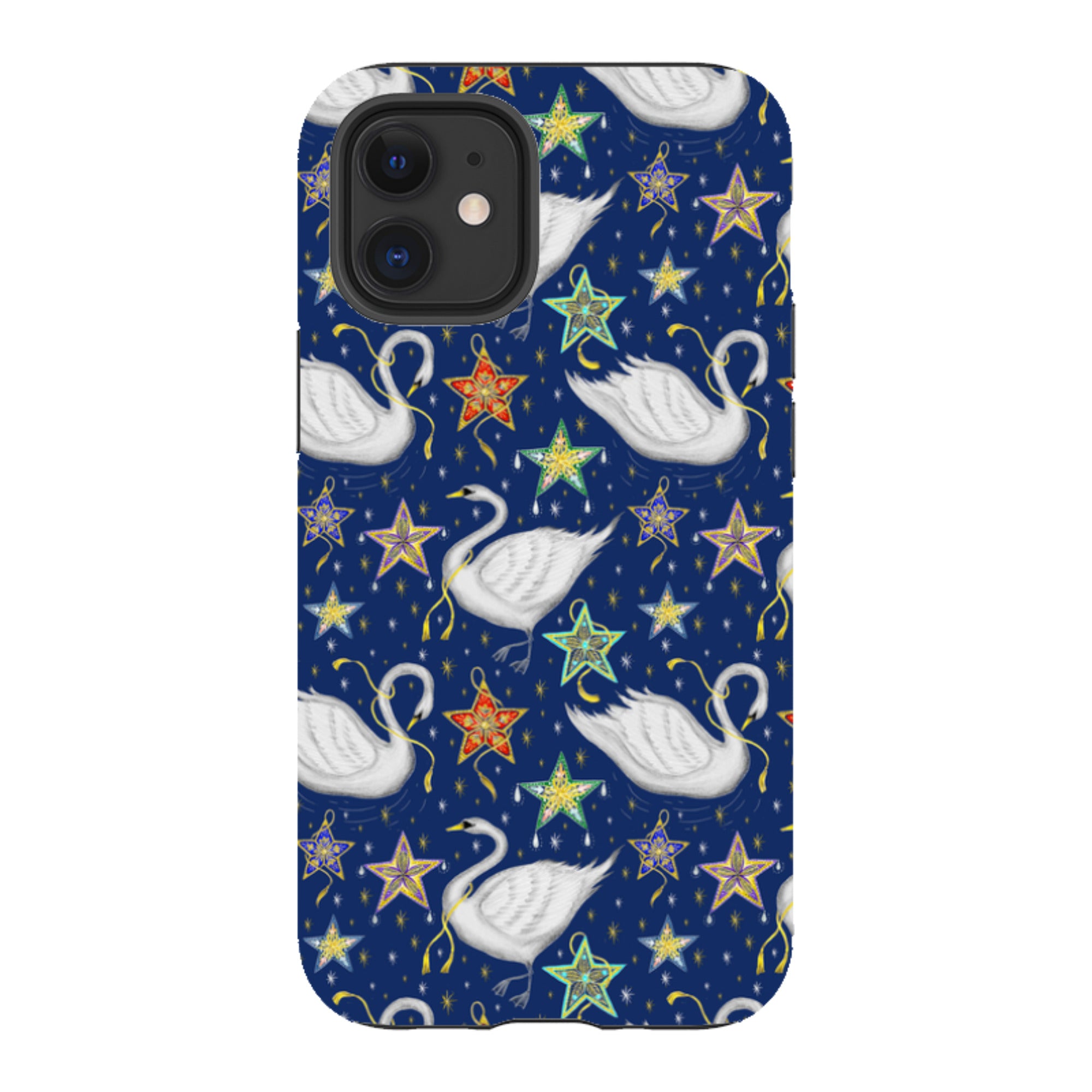 iPhone Tough Case - Swan Pattern By Catherine Rowe