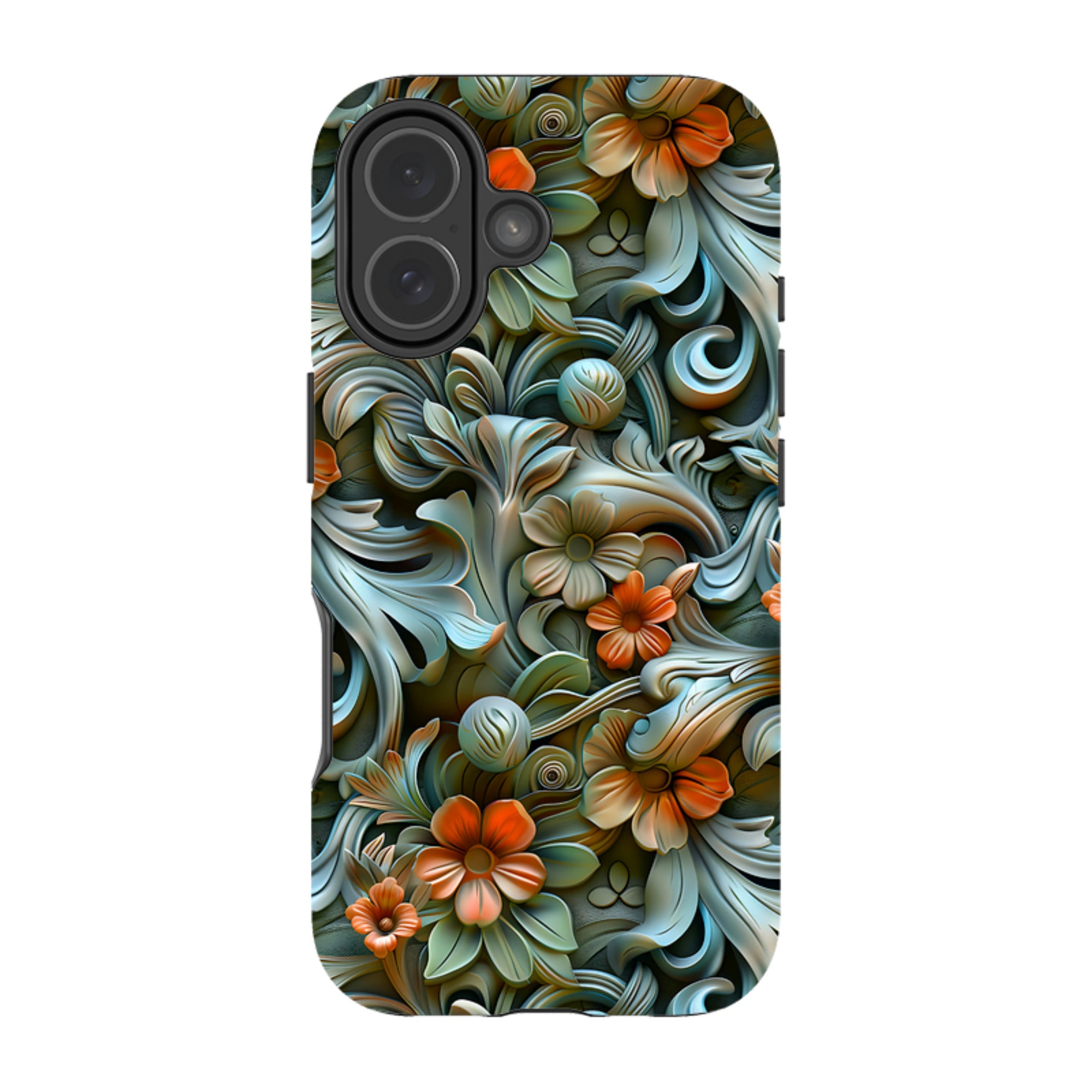 iPhone Tough Case -Clover Floral