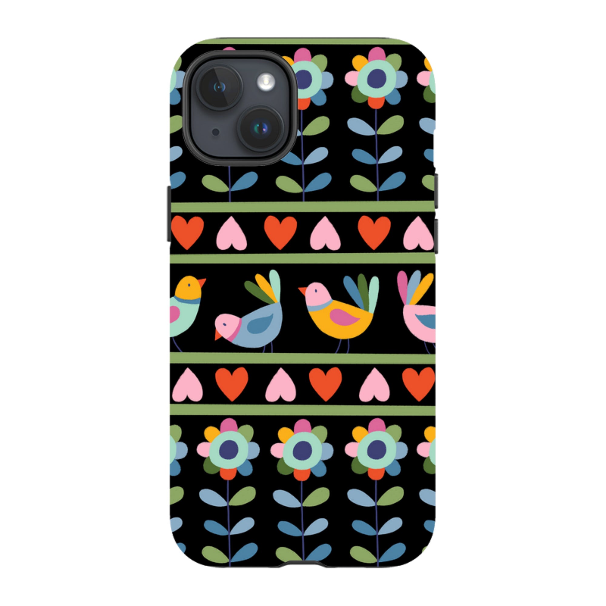 iPhone MagSafe Tough Case -  Folky Birds II By Suzy Taylor