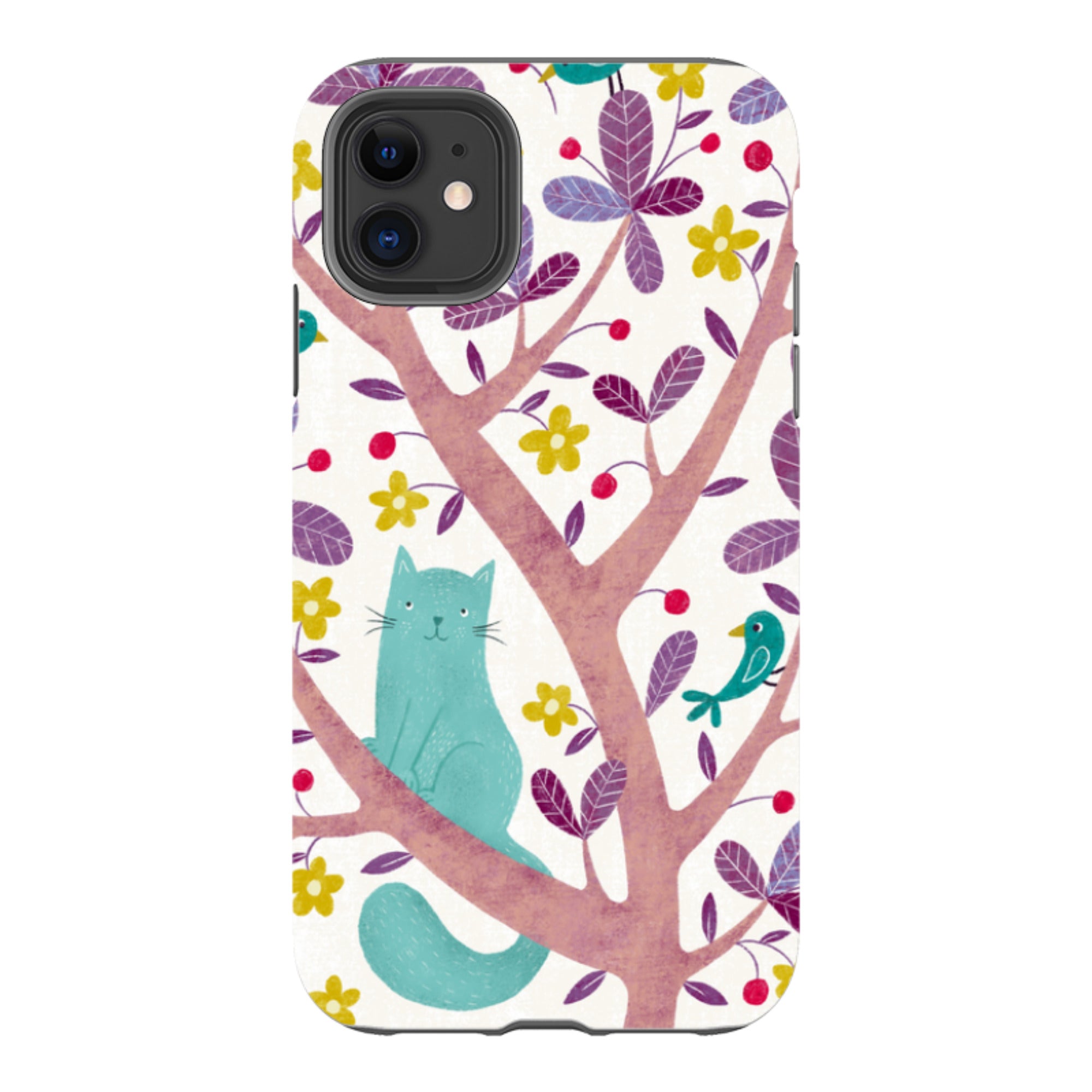 iPhone Tough Case - Cat And Bird By Suzy Taylor