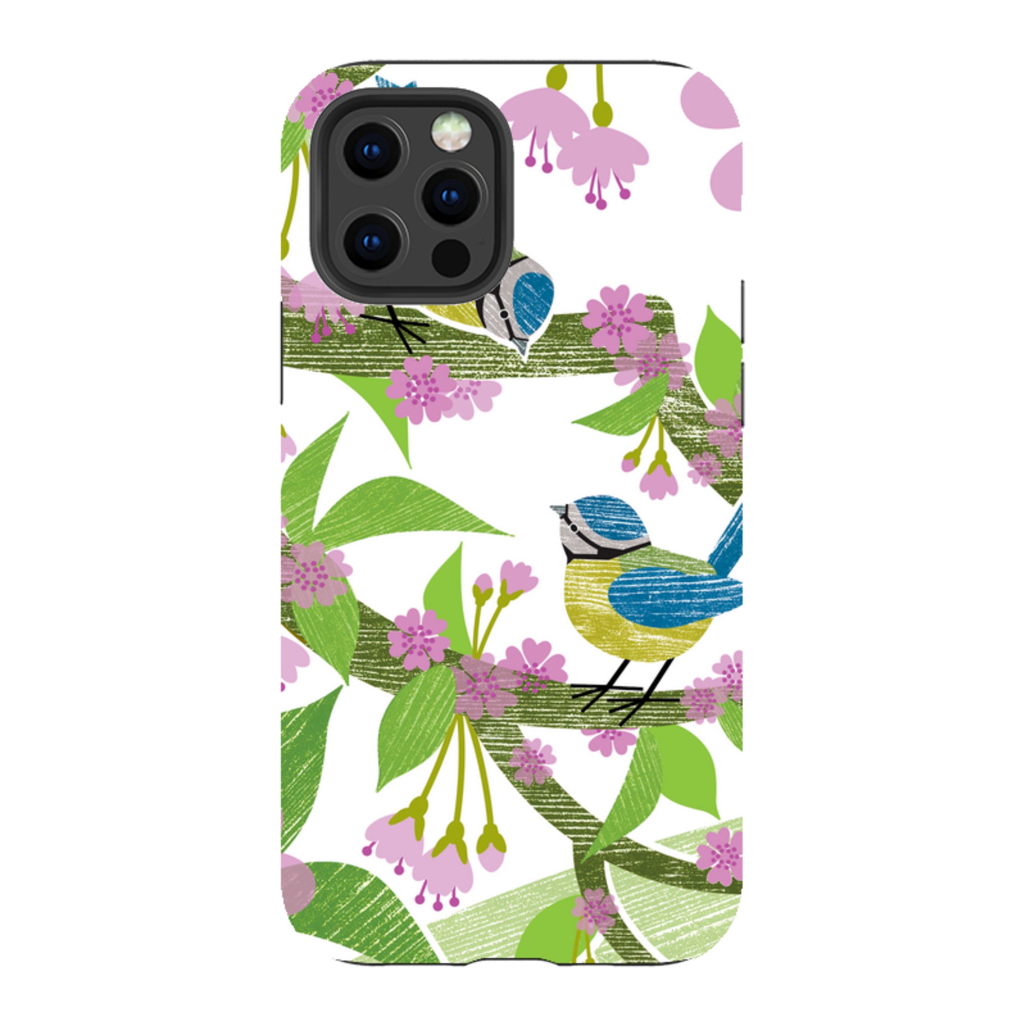 iPhone Tough Case - Blue Tits And Blossom By Liane Payne