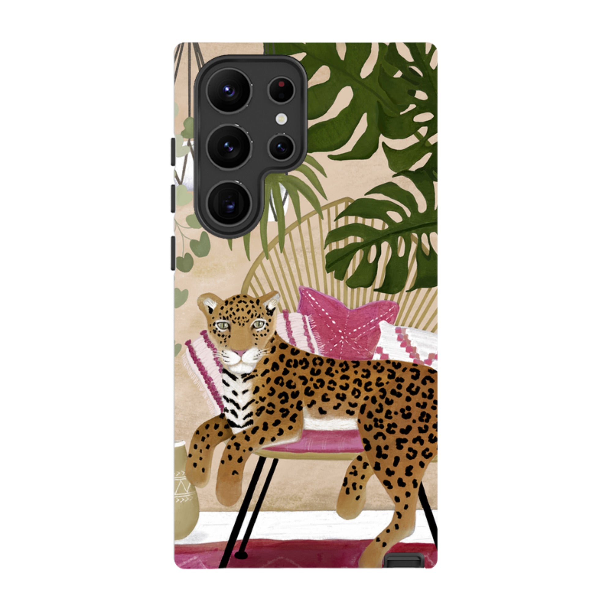 Samsung Tough Case - Boho Leopard Cream By Bex Parkin