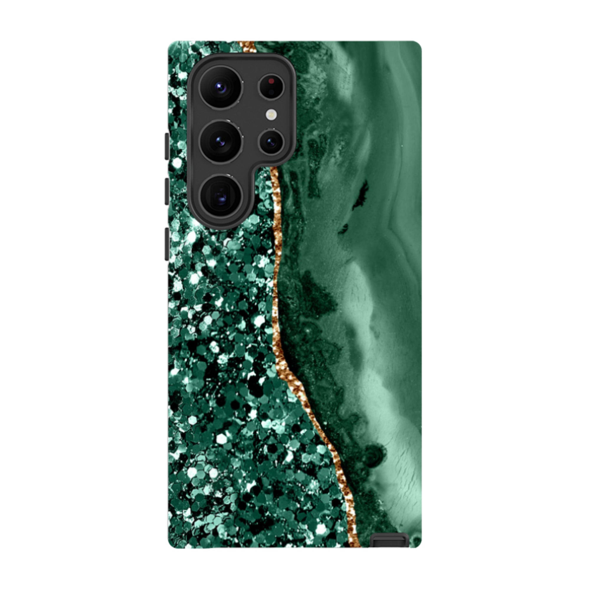 Samsung Tough Case - Green Shade (case does not glitter)