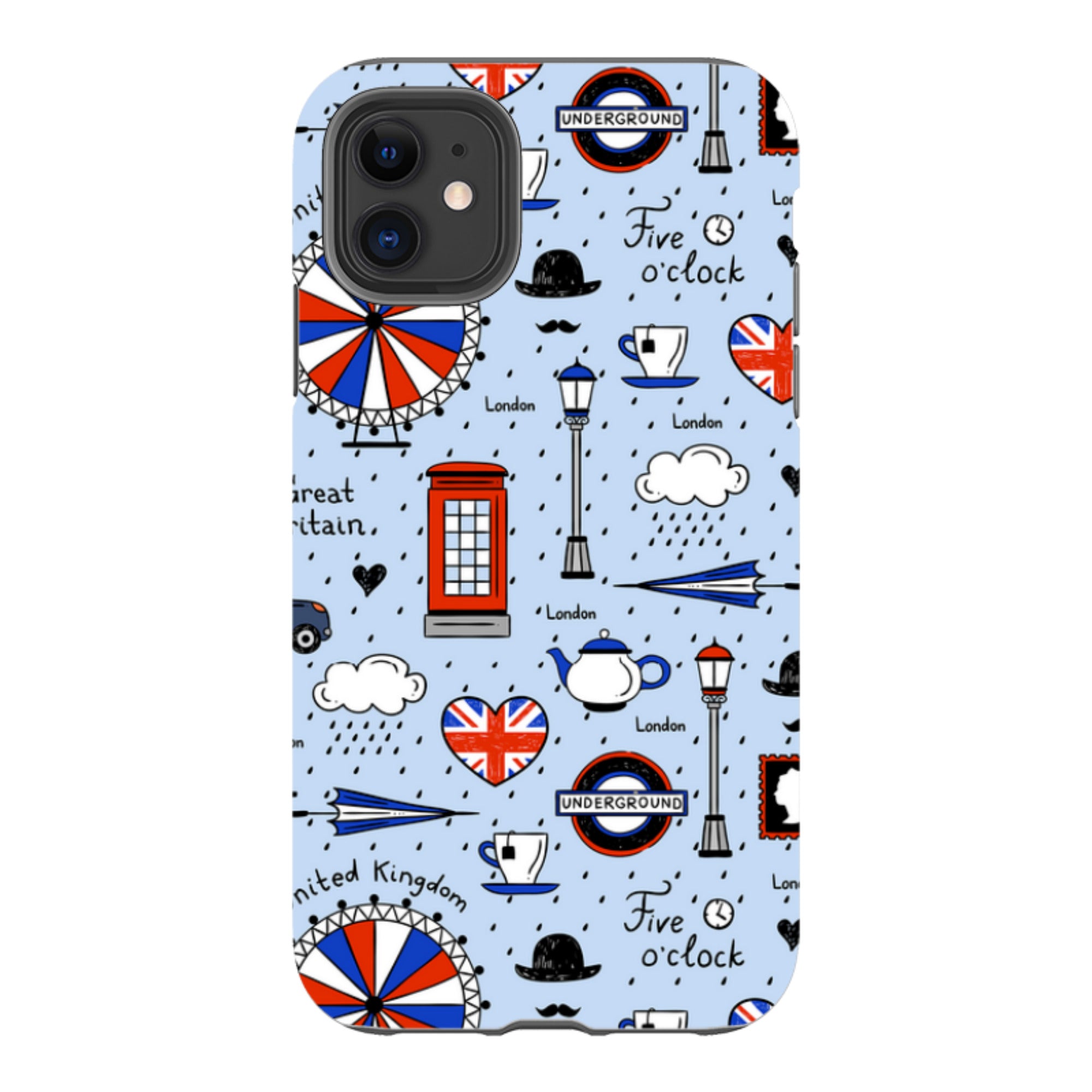 iPhone Tough Case - Blue London