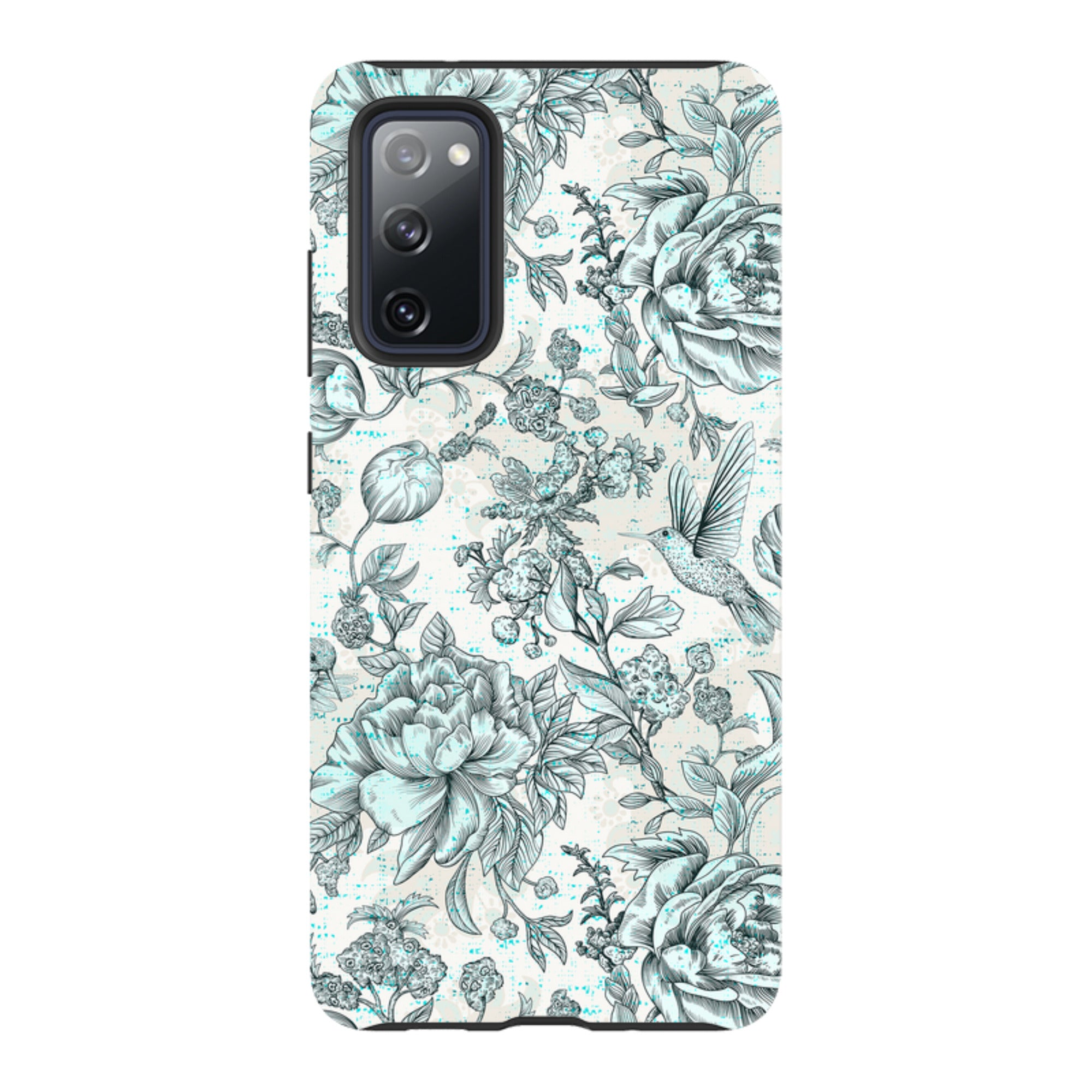 Samsung Tough Case - Blue peonies