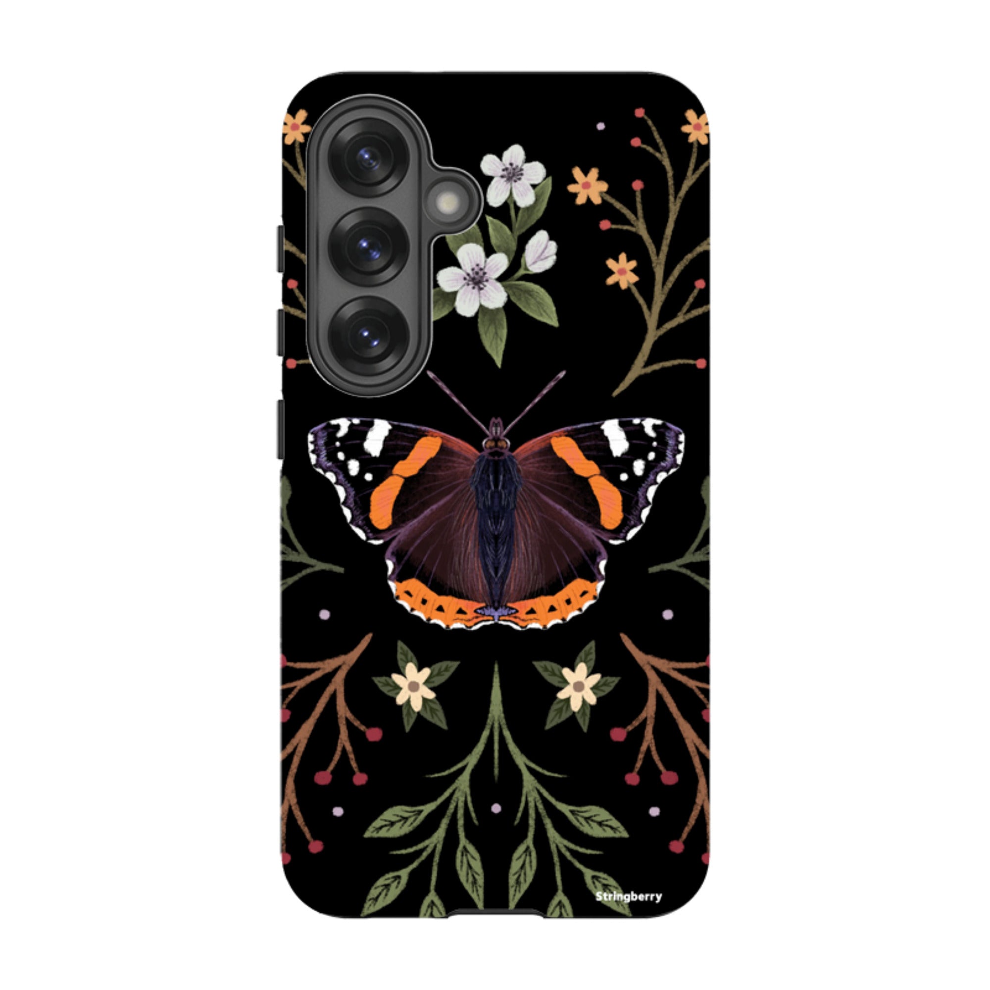 Samsung Tough Case - Red Admiral Butterfly By Anna Stead