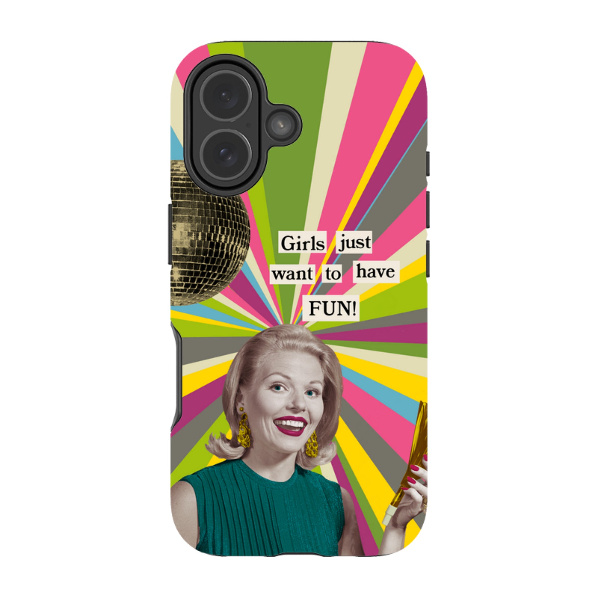 iPhone Tough Case - Girls want to have fun By Clare Jordan