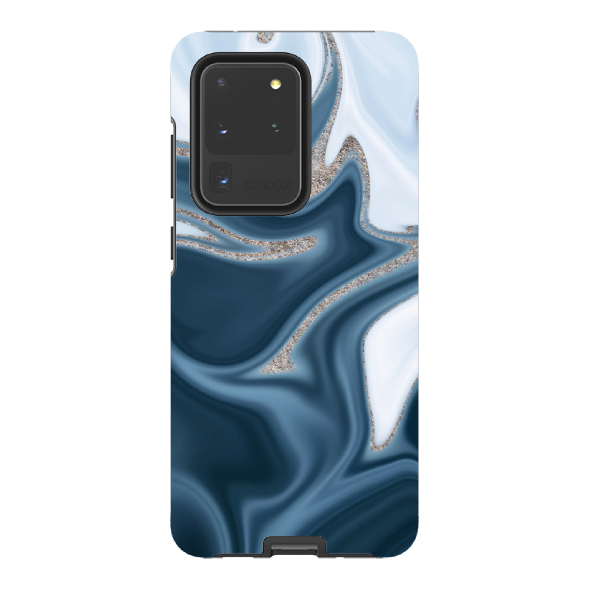 Samsung Tough Case - Blue Ice (case does not glitter)