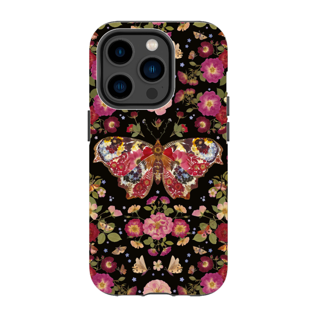 iPhone Tough Case - Midnight Butterfly By Helen Ahpornsiri