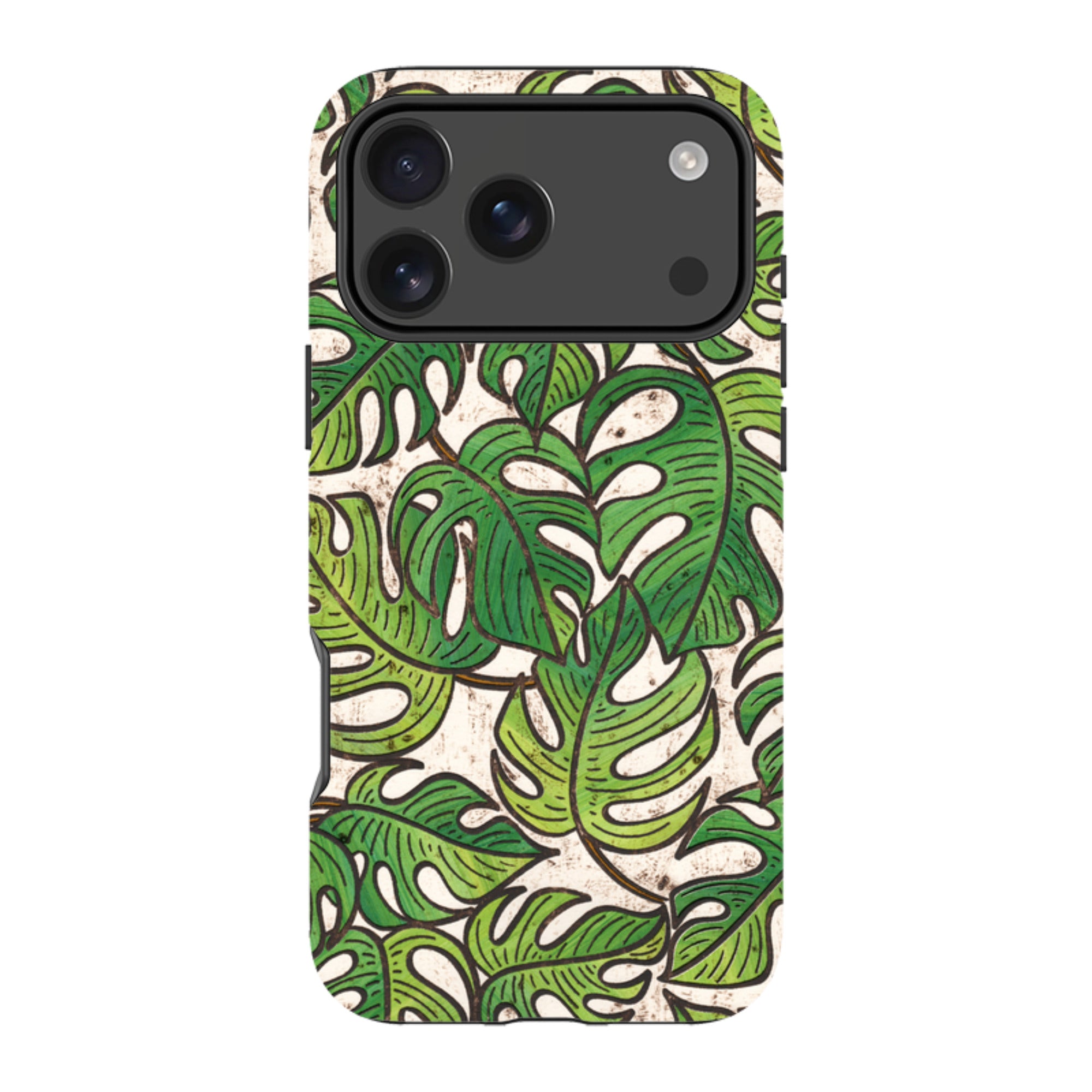 iPhone MagSafe Tough Case - Green Floral 1 By Amelia Bowman