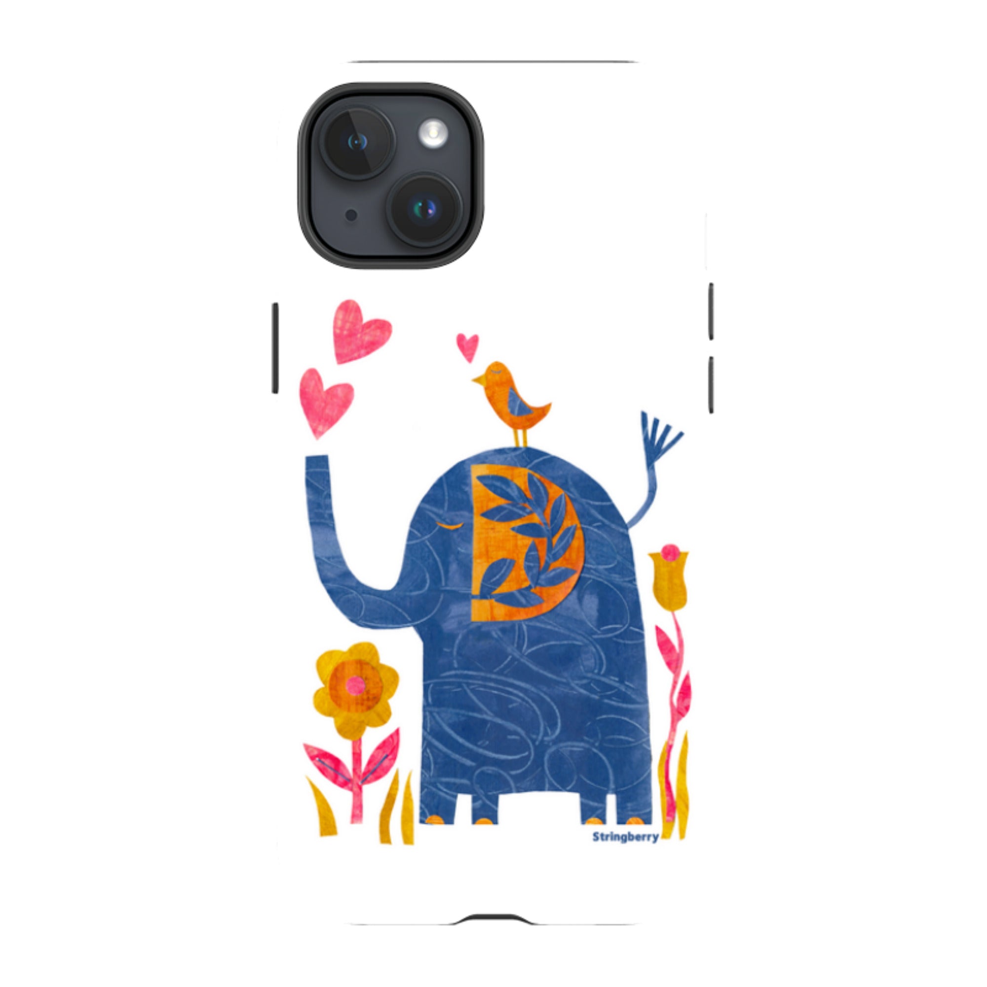 iPhone MagSafe Tough Case - Elephant In Love By Tracey English