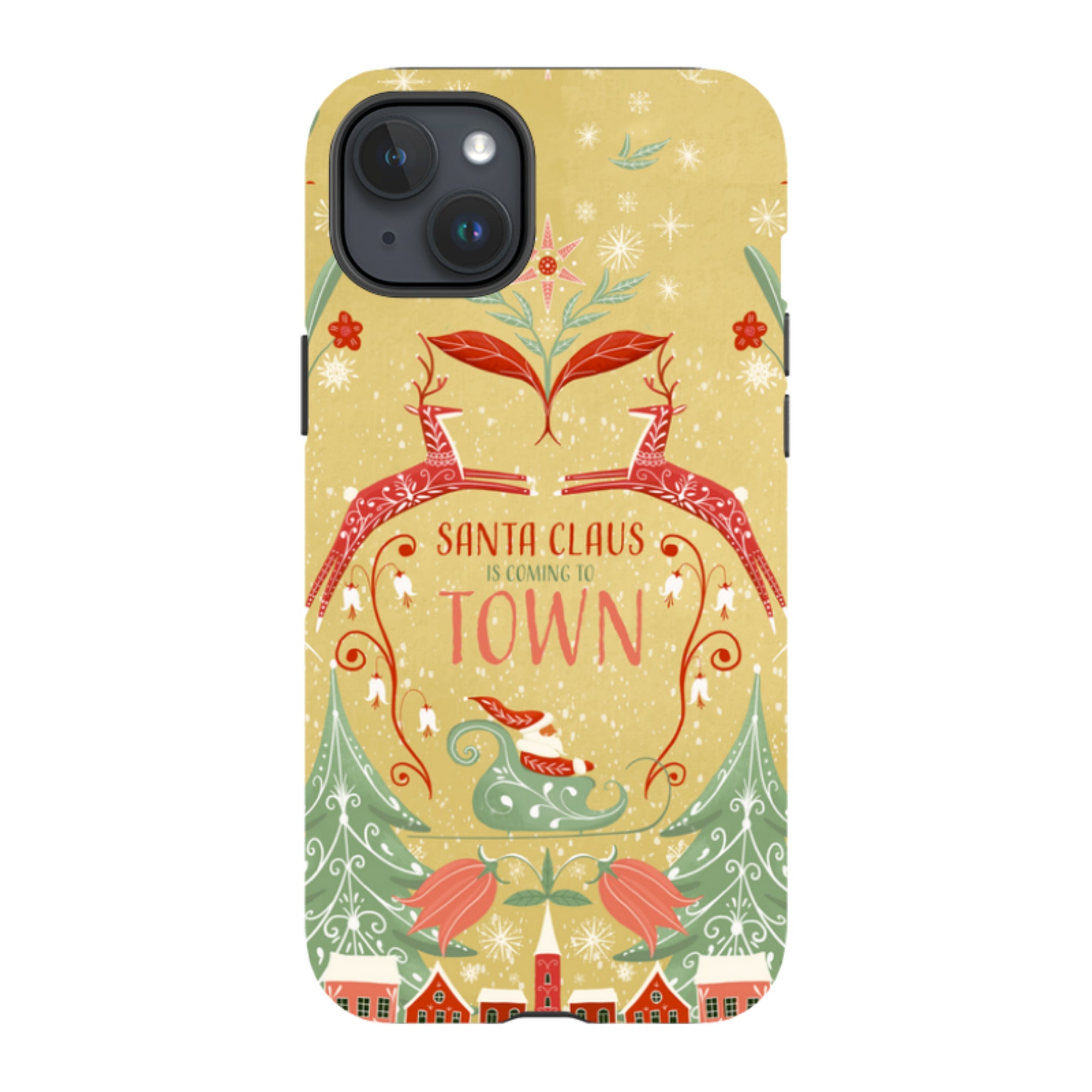 iPhone MagSafe Tough Case - Santa Claus Is Coming To Town By Maja Lindberg