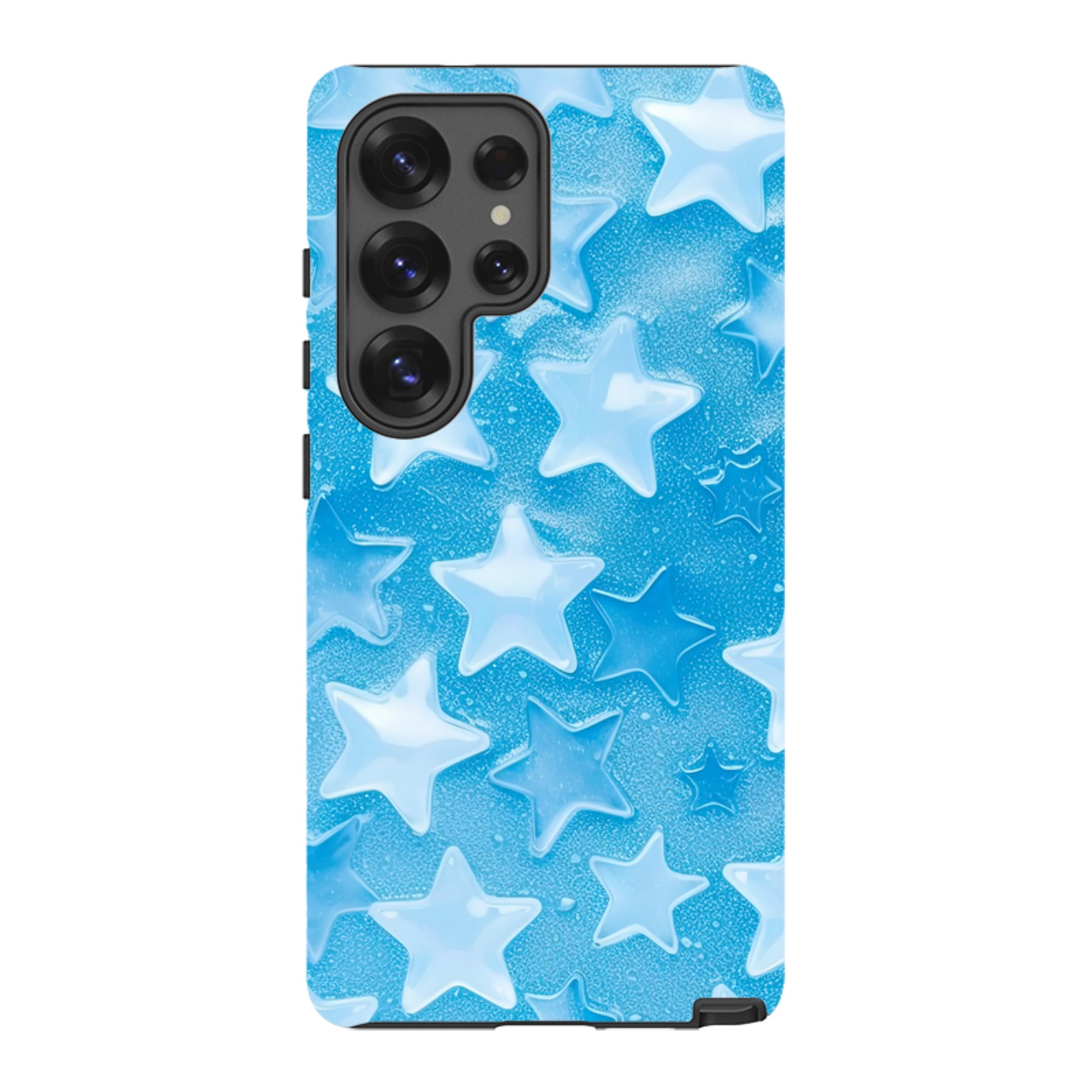 Samsung Tough Case - Blue Stars I  (Case Does Not Glitter)
