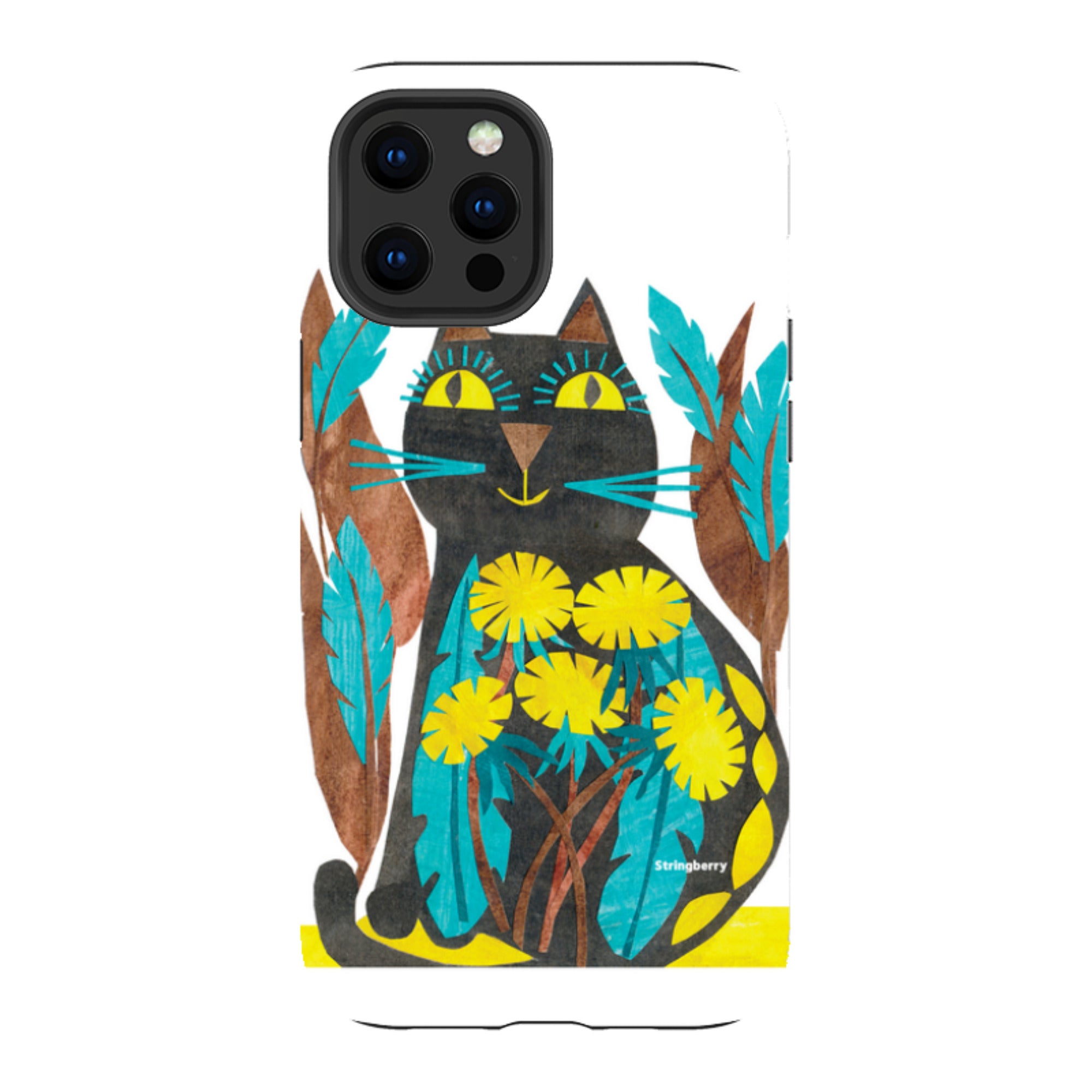 iPhone Tough Case - Folk Cat By Tracey English
