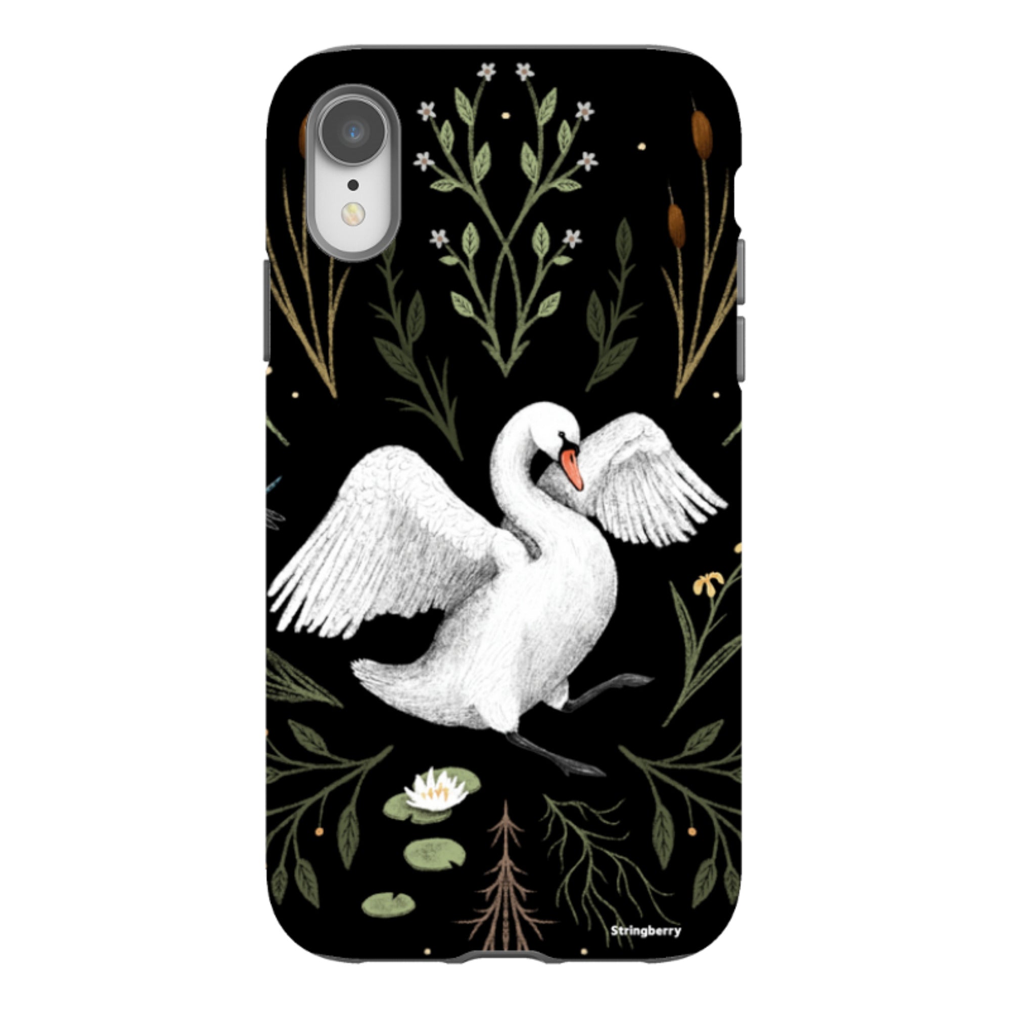 iPhone Tough Case - Swan By Anna Stead