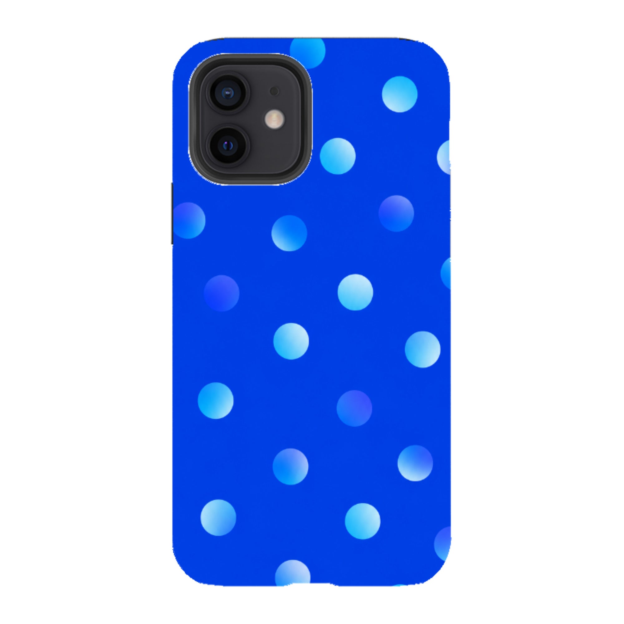 iPhone Tough Case - Blue Polka Dot