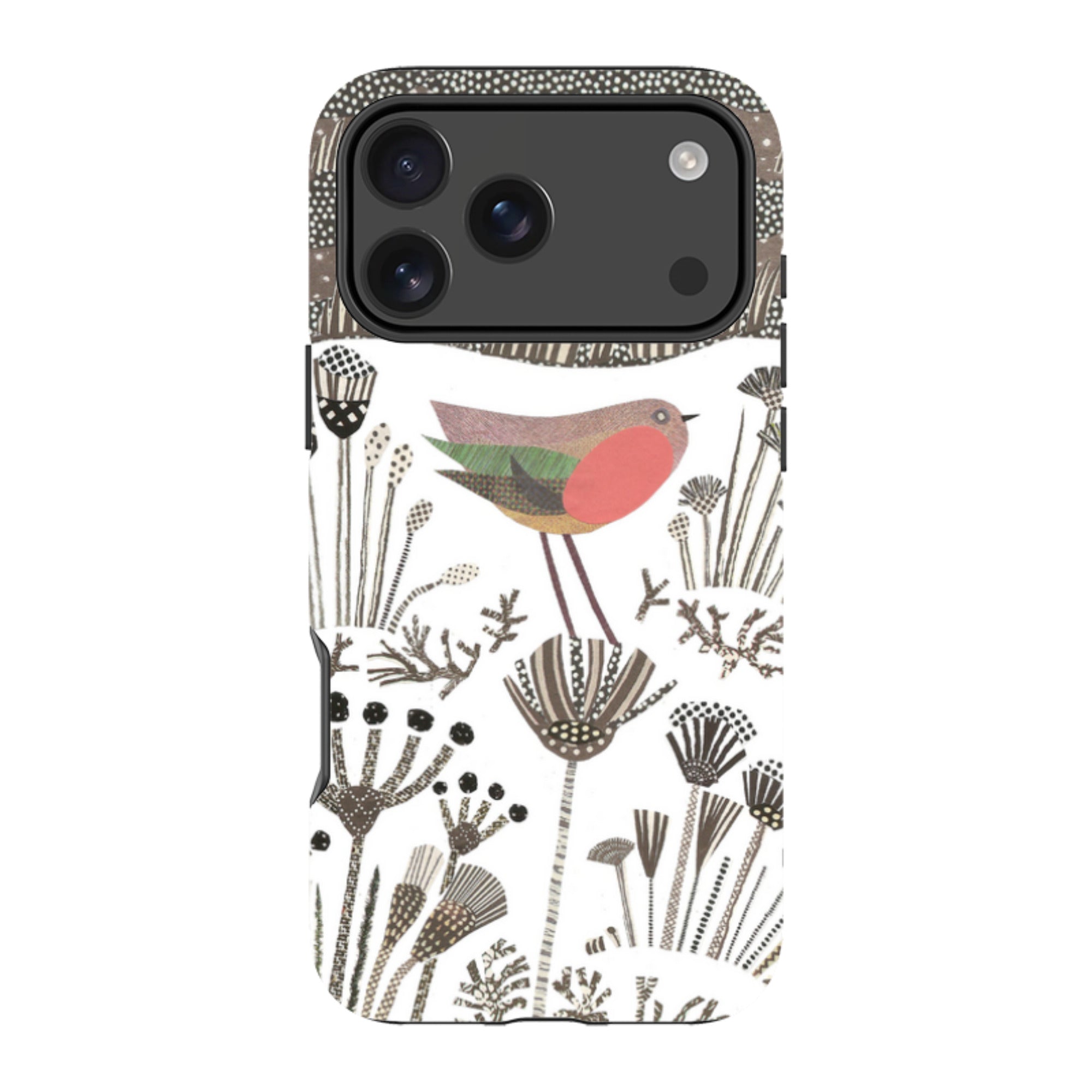 iPhone Tough Case - Robin in Snow By Jane Robbins