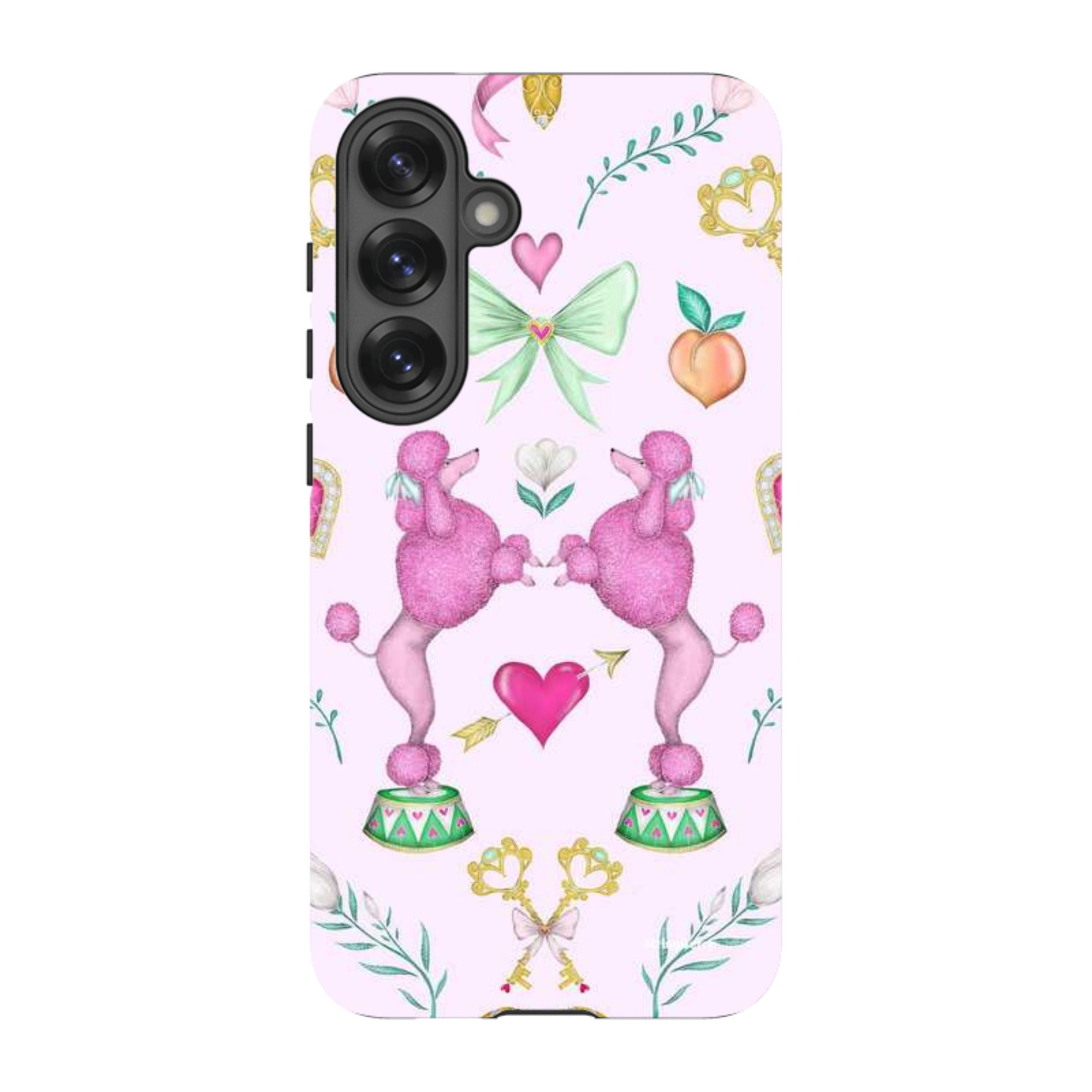 Samsung Tough Case - Pink Poodle Parlour Sugar By Catherine Rowe