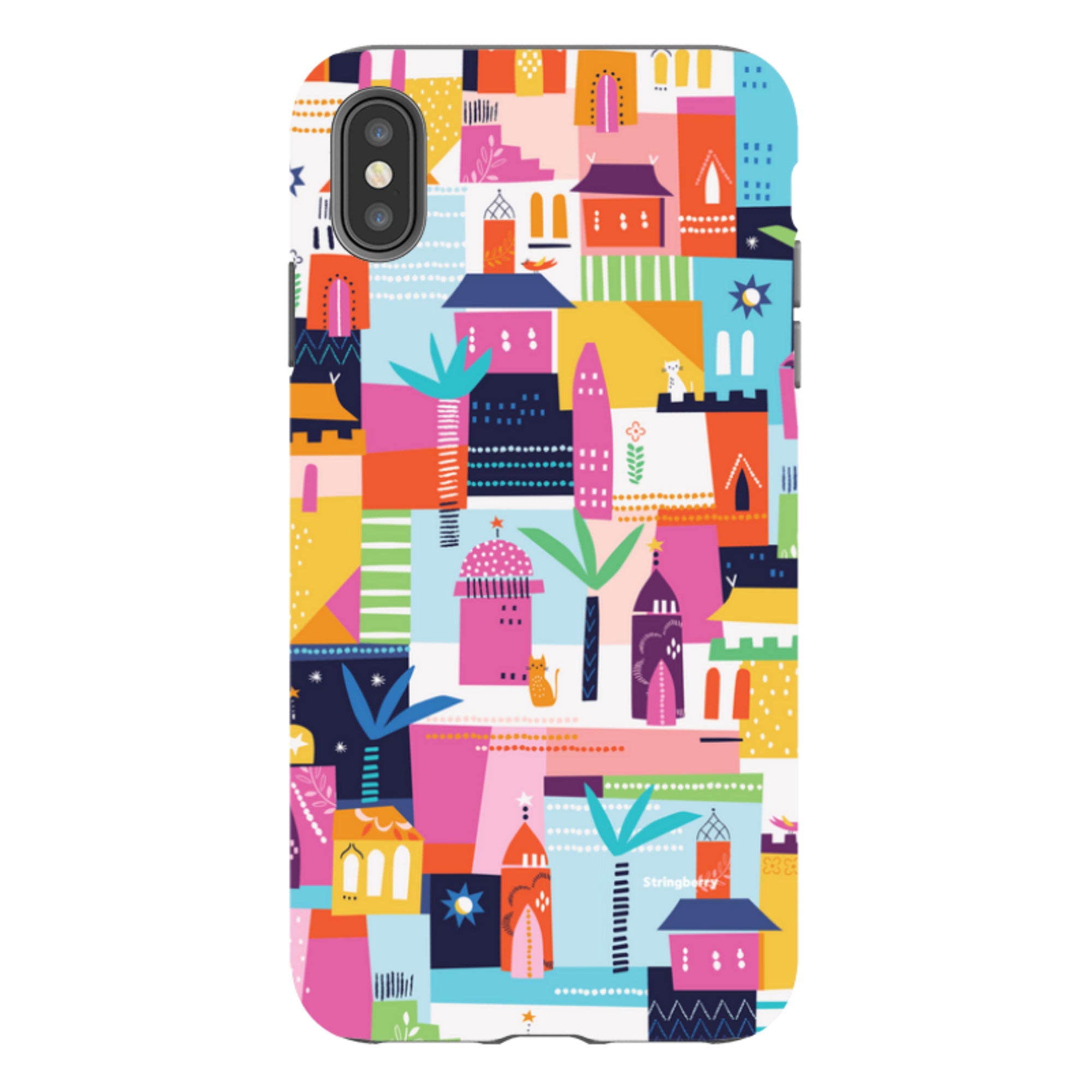 iPhone Tough Case - Houses By Ali Brookes