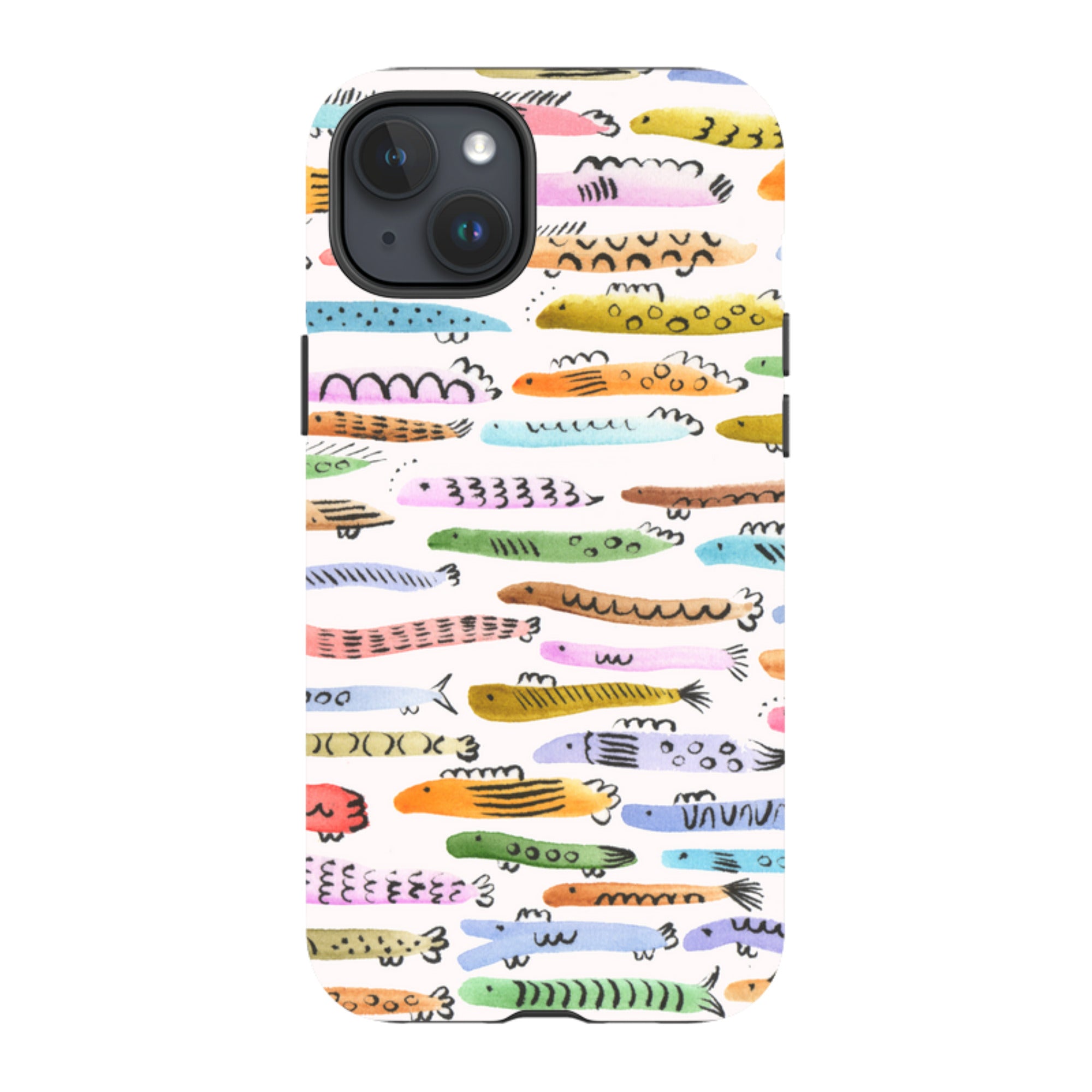 iPhone Tough Case - Colourful Fishes By Gabriela Larios