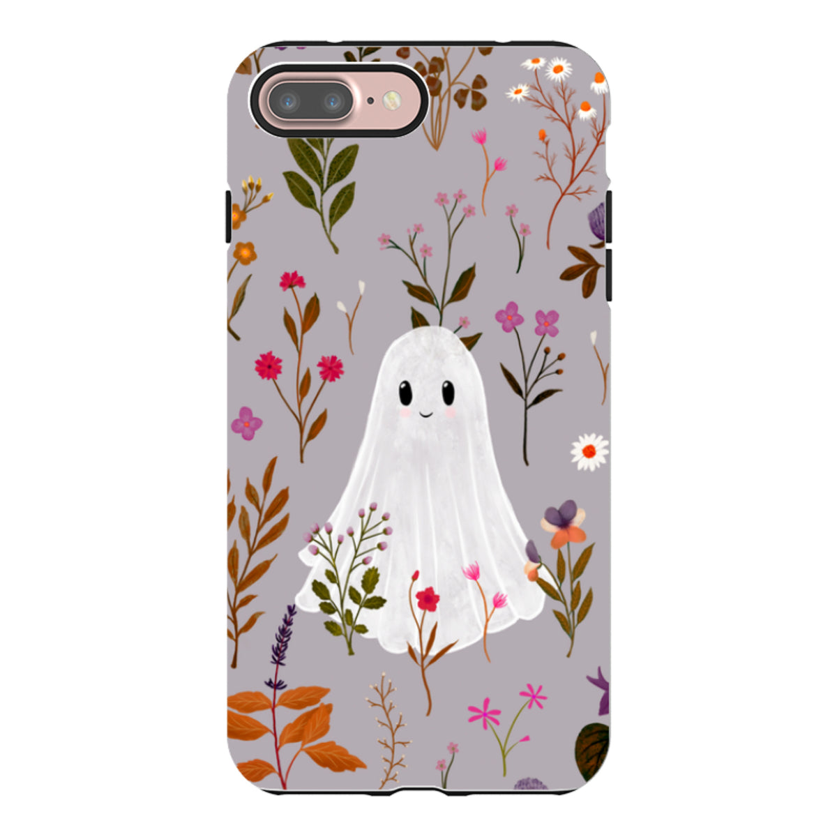 iPhone Tough Case - Ghost in the Garden - Mauve Multi By Katherine Quinn
