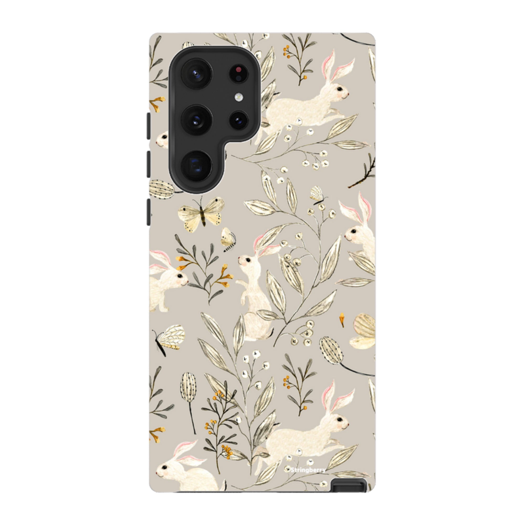 Samsung Tough Case - Bunnies Grey By Katherine Quinn