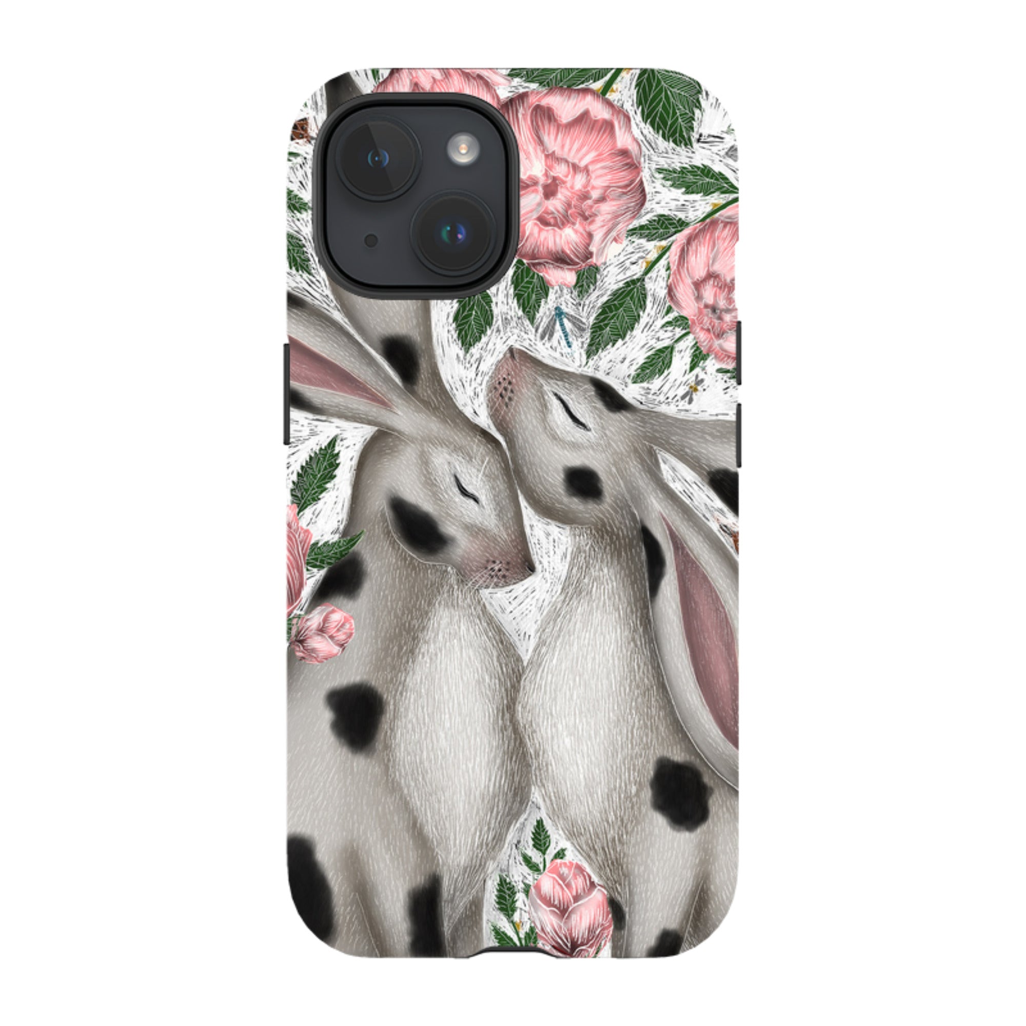 iPhone MagSafe Tough Case -  Hares and Peonies By Catherine Rowe