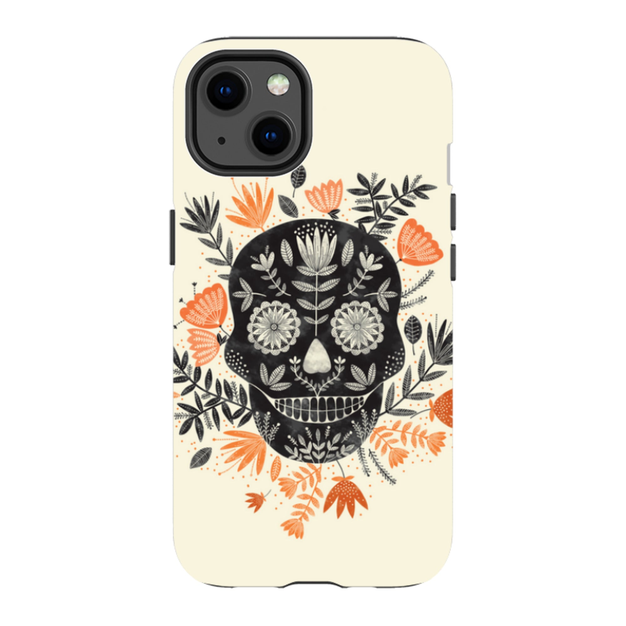 iPhone MagSafe Tough Case -  Sugar Skull Cream By Jade Mosinski