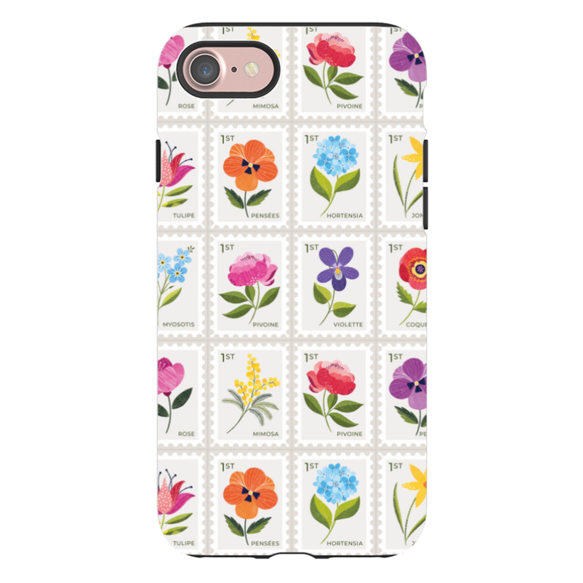 iPhone Tough Case - Floral Postage Stamps By Ali Brookes