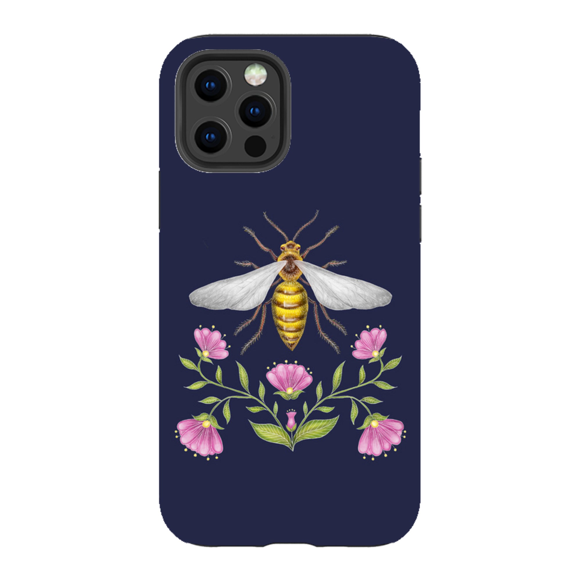 iPhone Tough Case - Wings Of Freedom Navy By Catherine Rowe