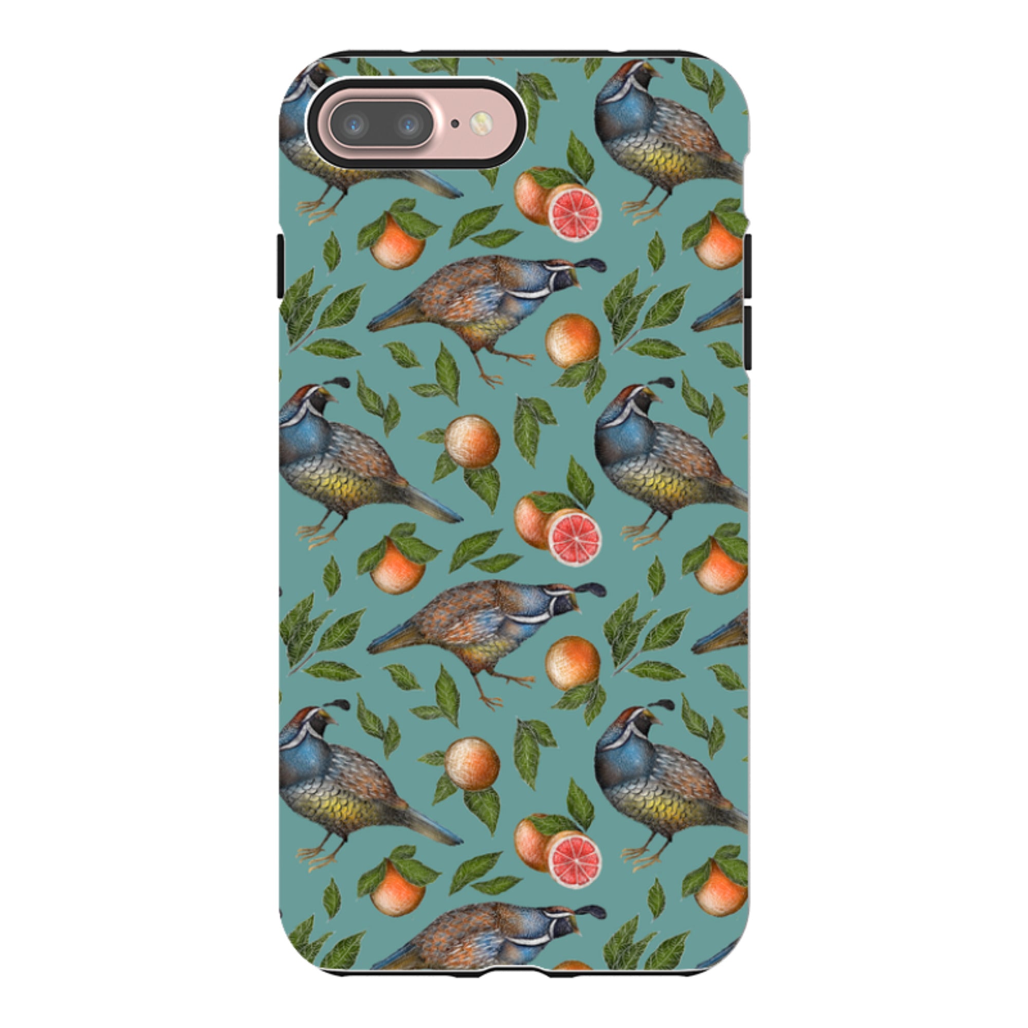 iPhone Tough Case - Quails Pattern By Catherine Rowe