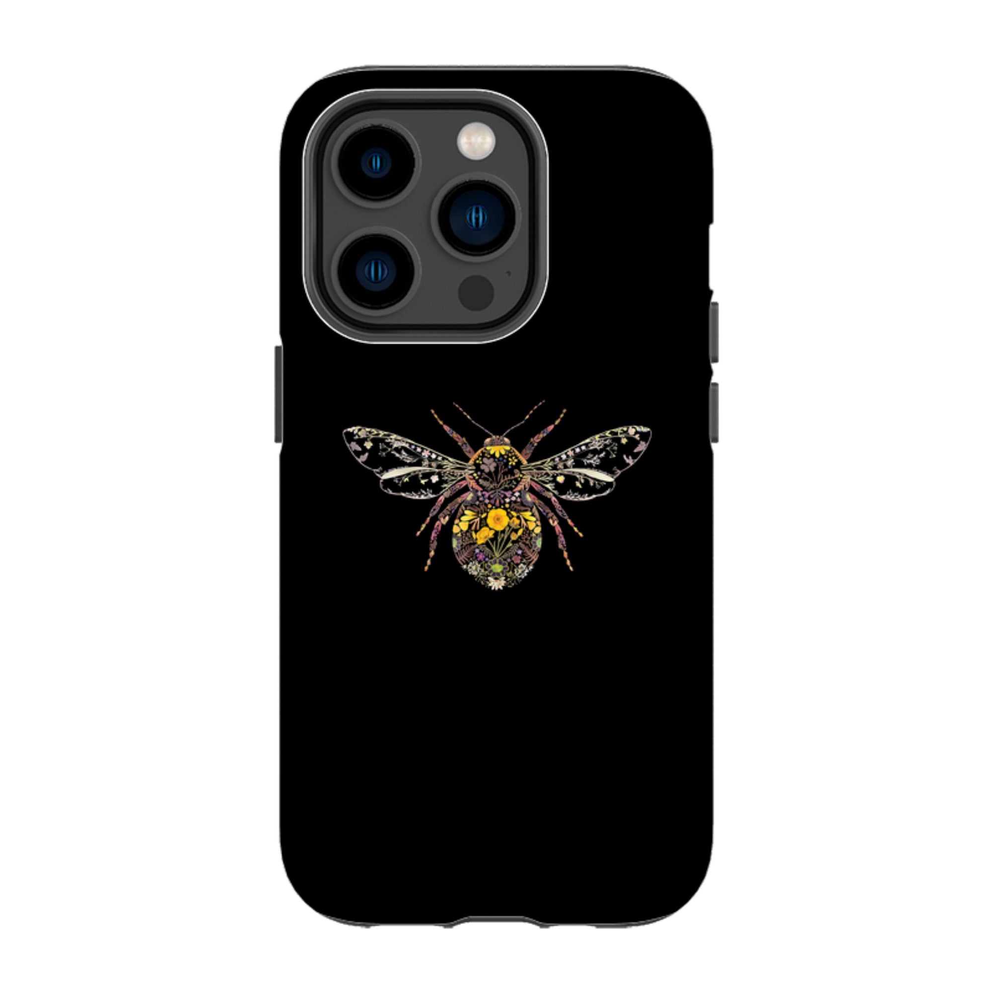 iPhone MagSafe Tough Case -  Floral Bumble Bee By Helen Ahpornsiri