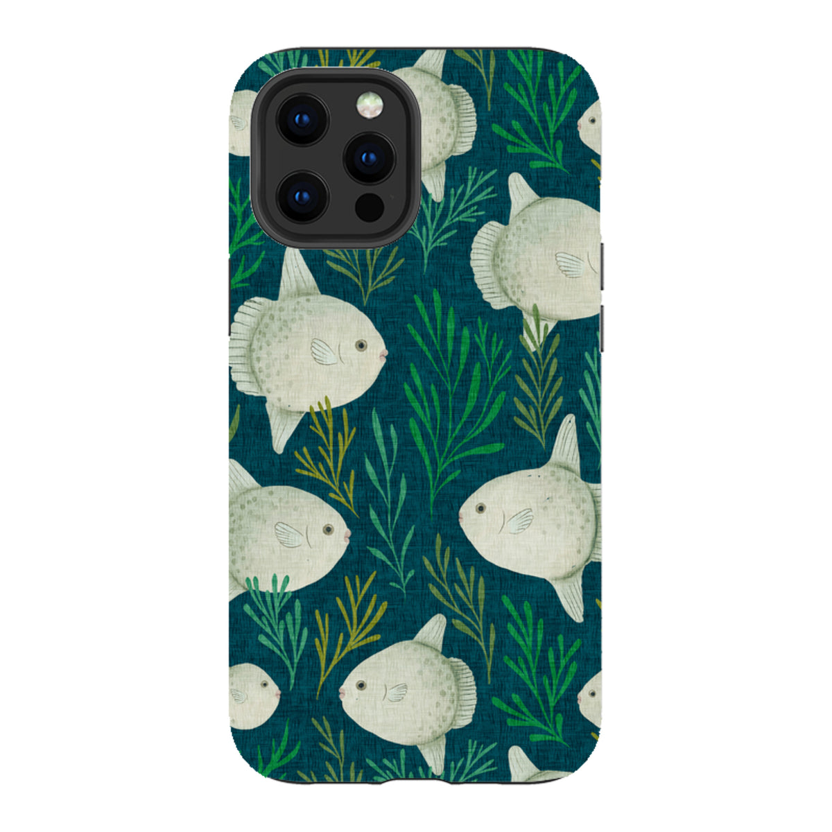 iPhone Tough Case - Sunfish blue By Katherine Quinn