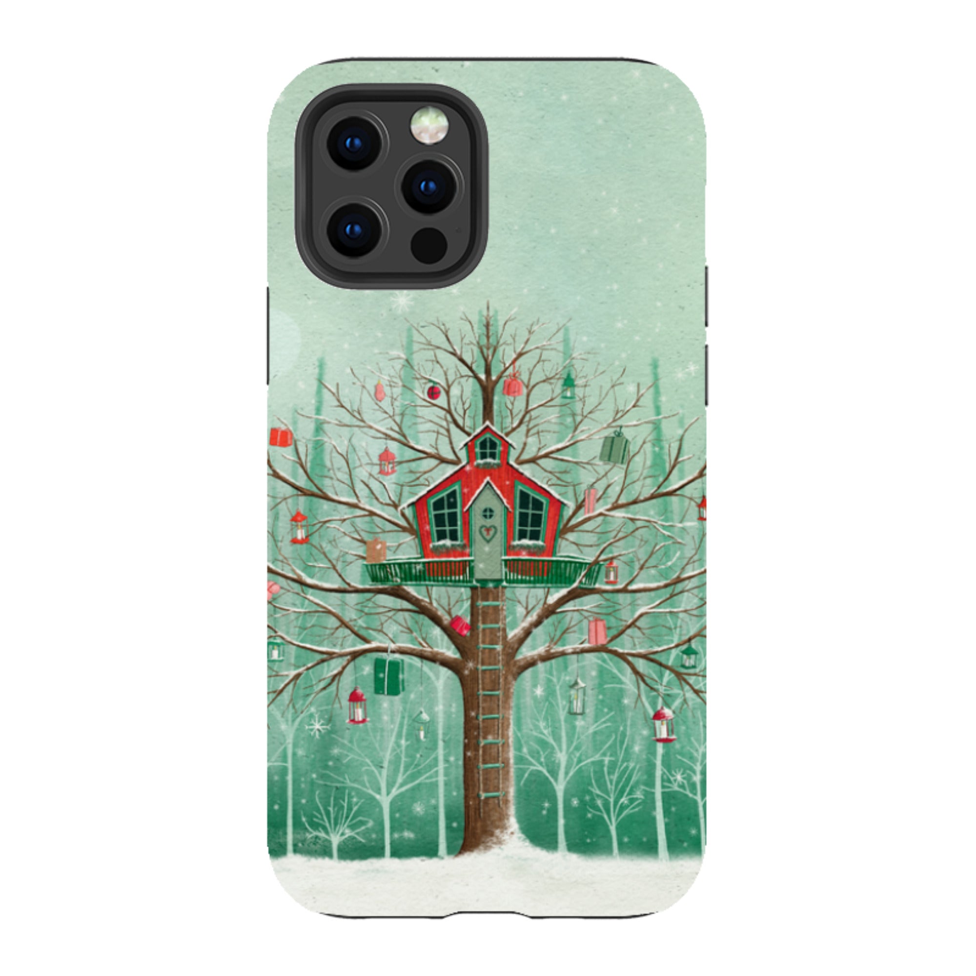 iPhone Tough Case -Christmas Tree House By Maja Lindberg