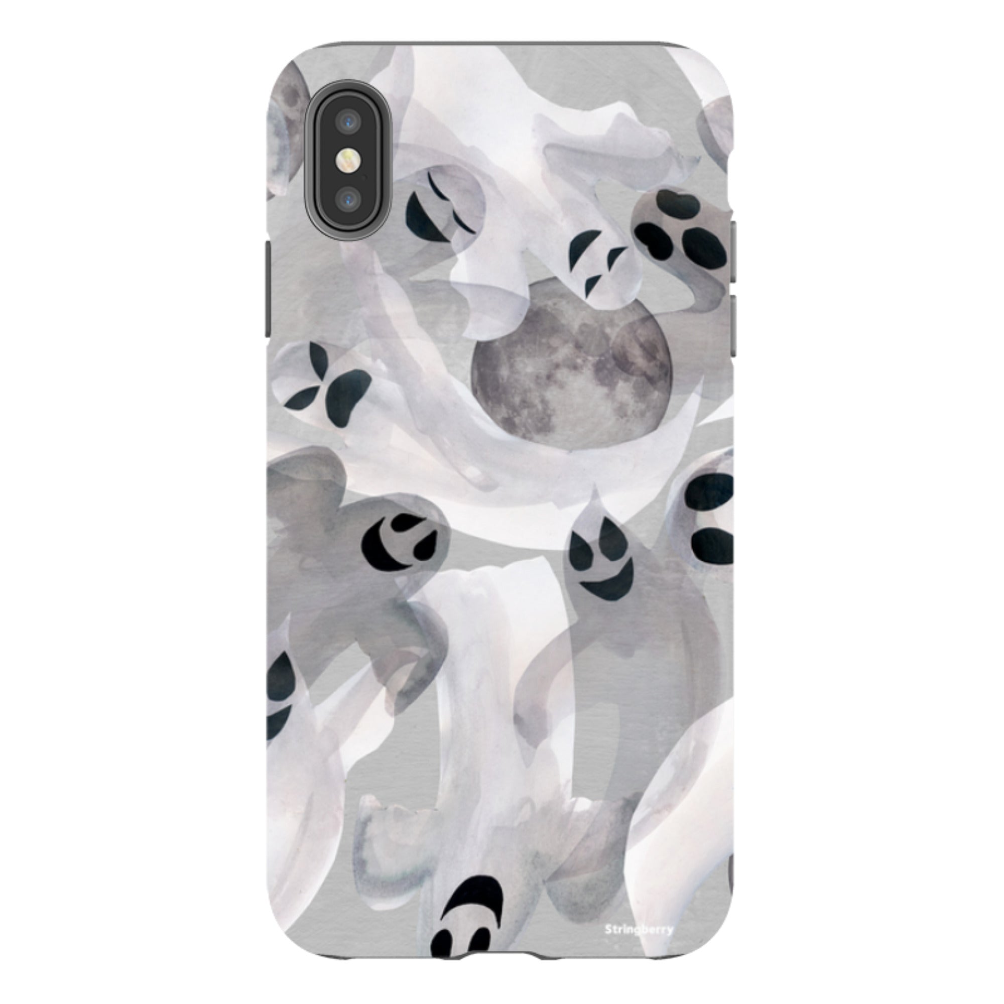 iPhone Tough Case - Ghosts and Moons By Tracey English