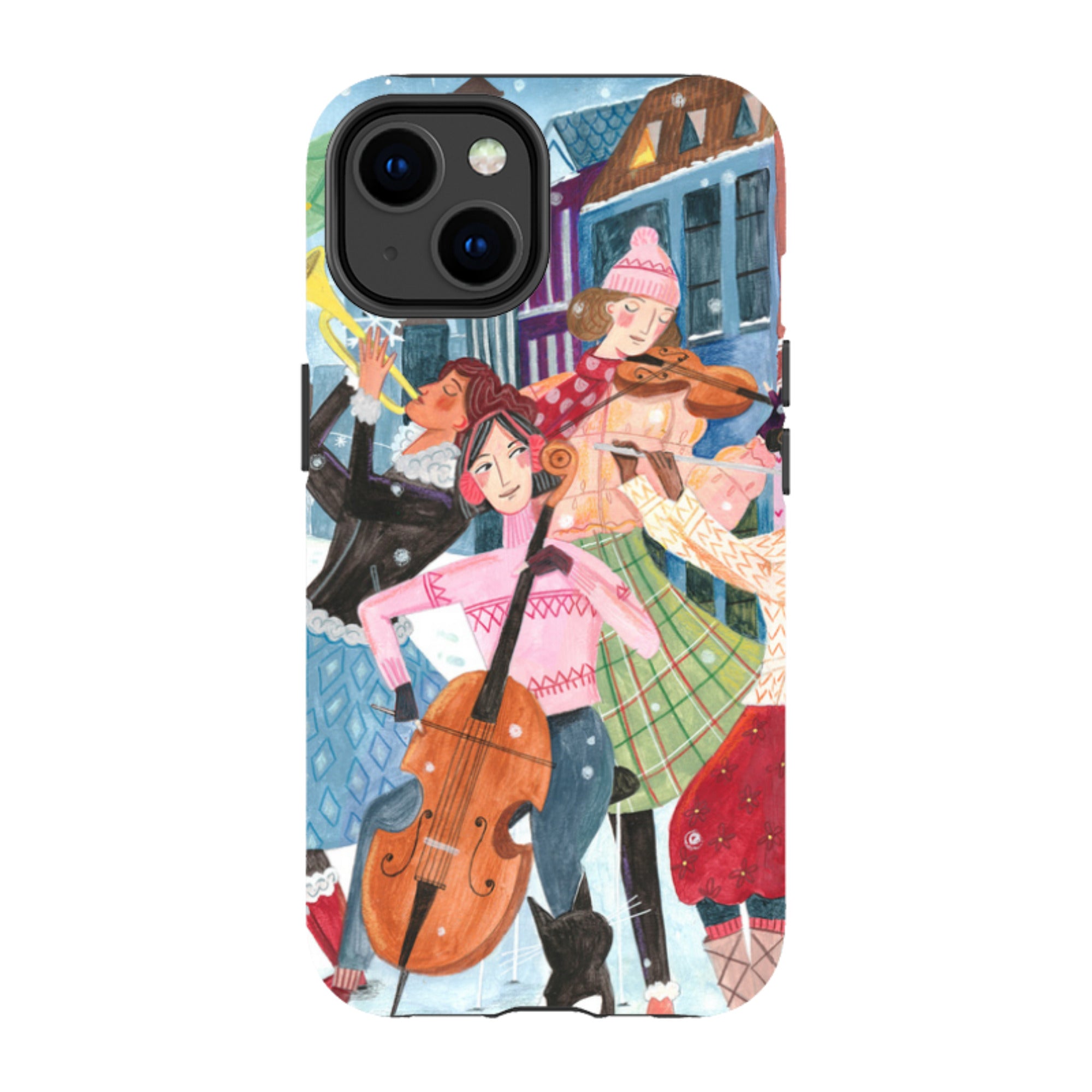 iPhone Tough Case - Musical Winter By Caroline Bonne Muller