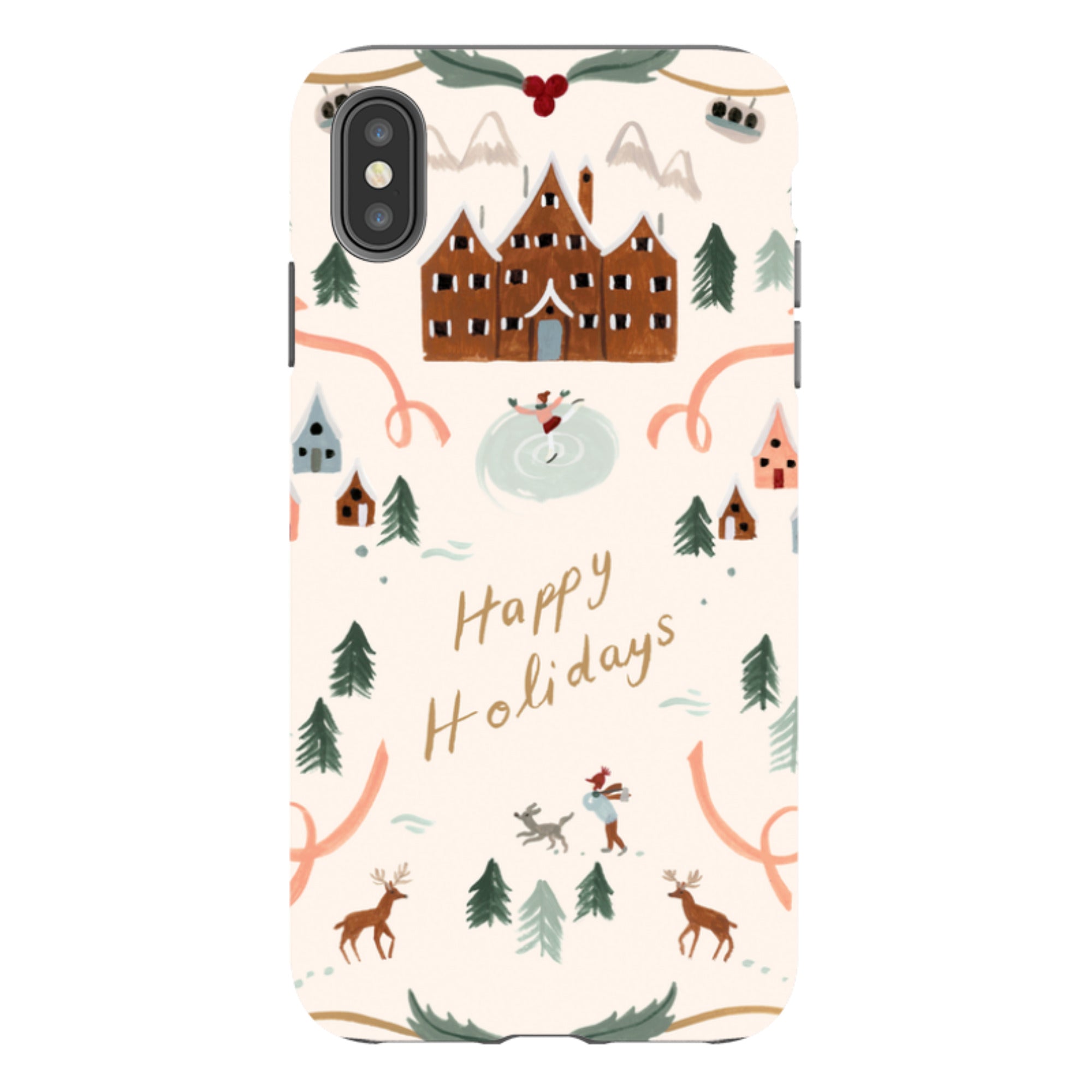 iPhone Tough Case - Happy Holidays By Bex Parkin