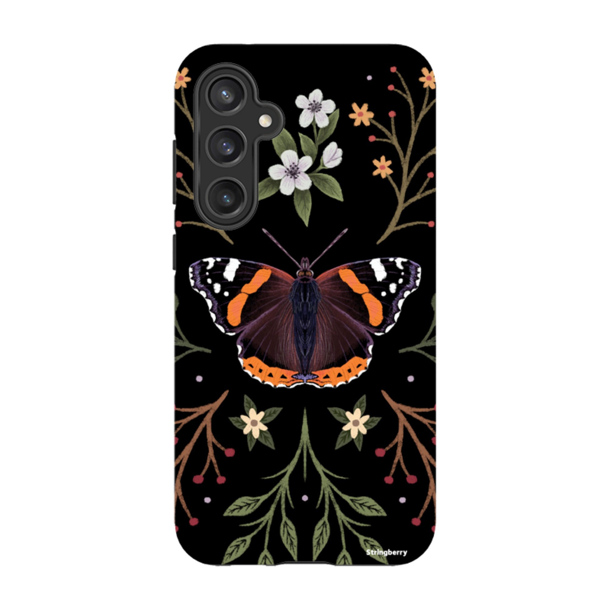 Samsung Tough Case - Red Admiral Butterfly By Anna Stead