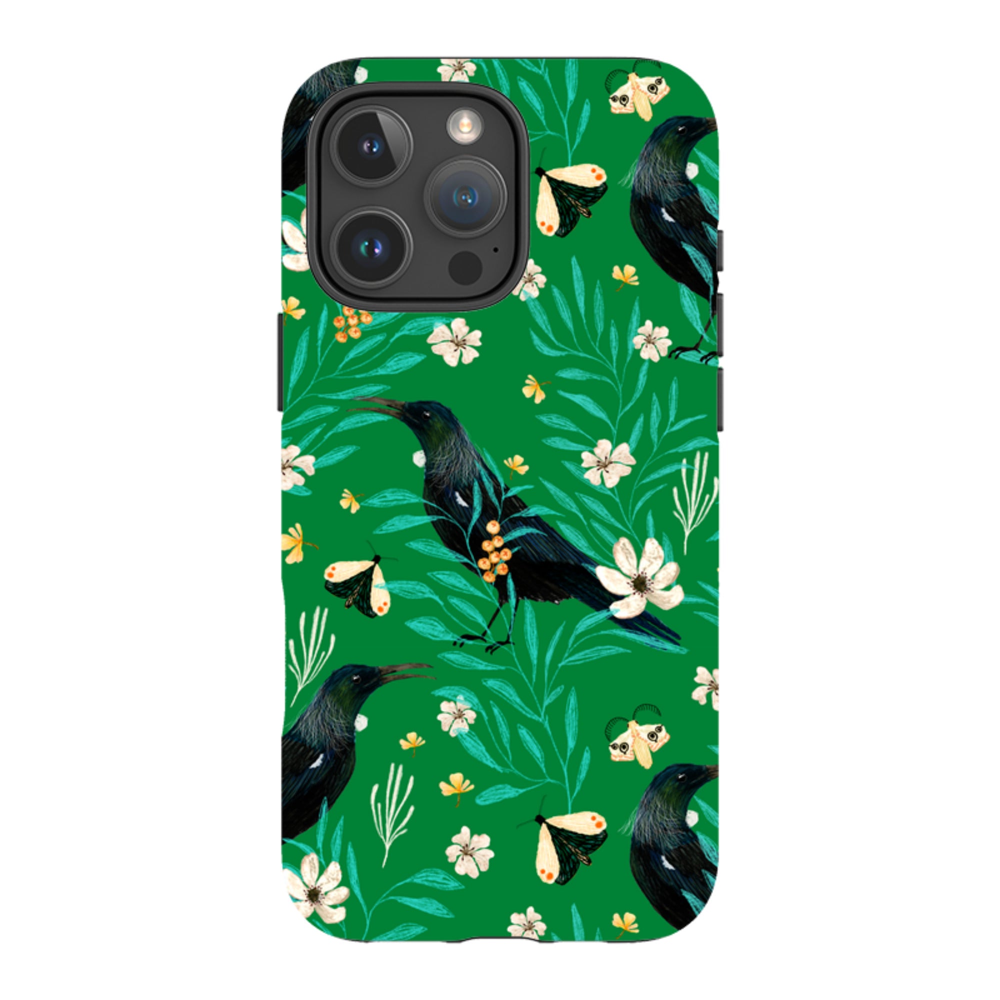 iPhone MagSafe Tough Case - Tui Green By Katherine Quinn