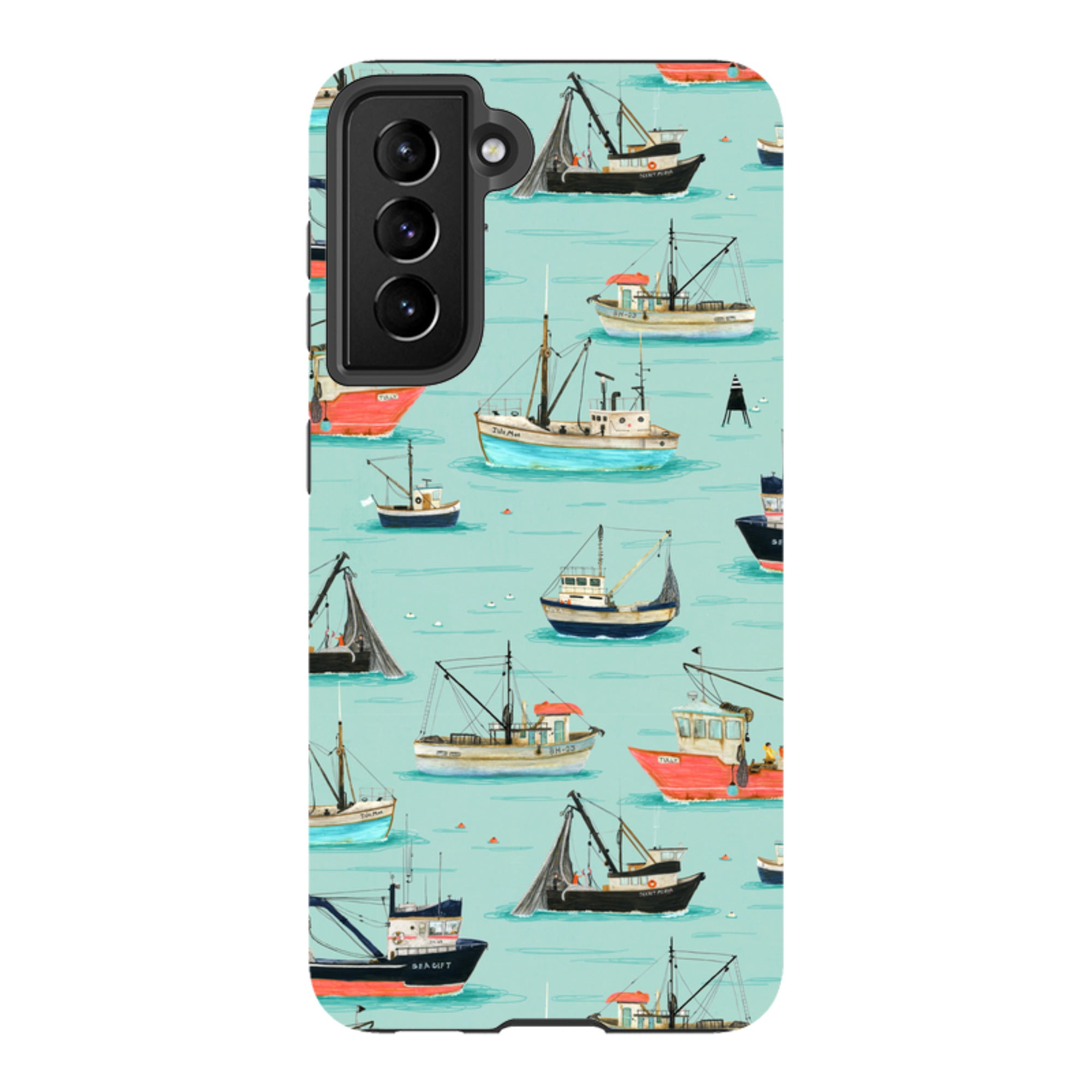 Samsung Tough Case - Fishing Boats By Katherine Quinn