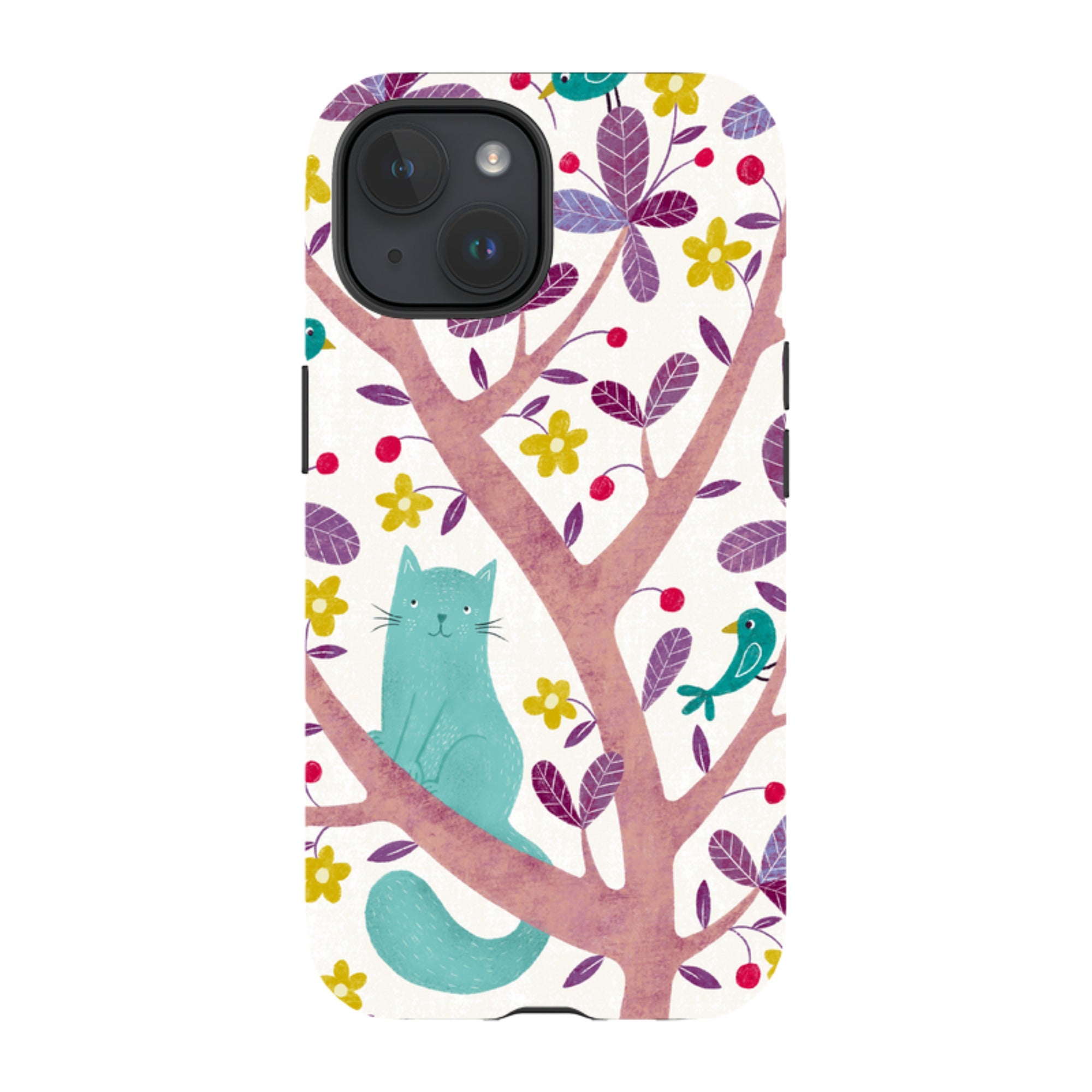 iPhone MagSafe Tough Case -  Cat and Bird By Suzy Taylor