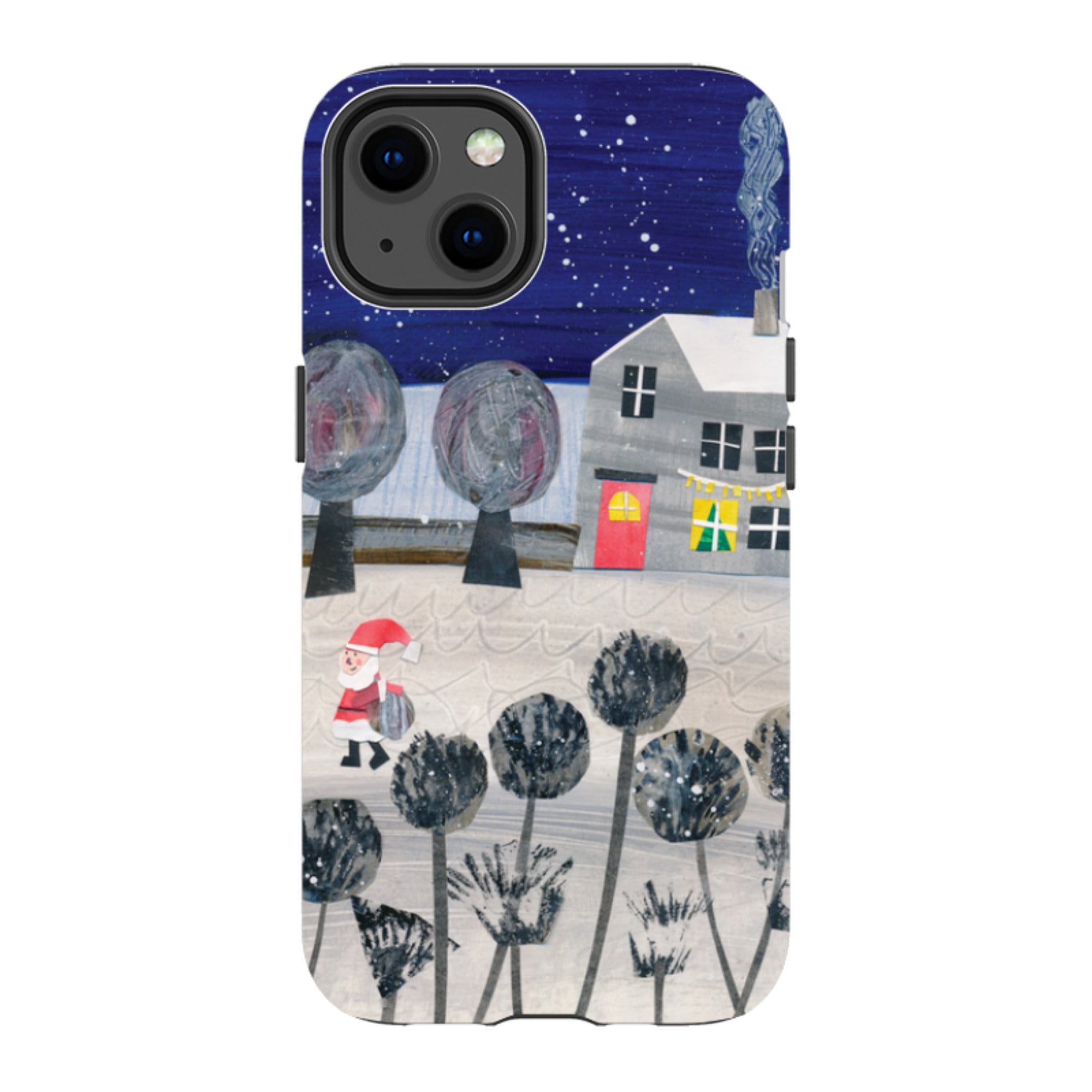 iPhone Tough Case - Santa By Tracey English
