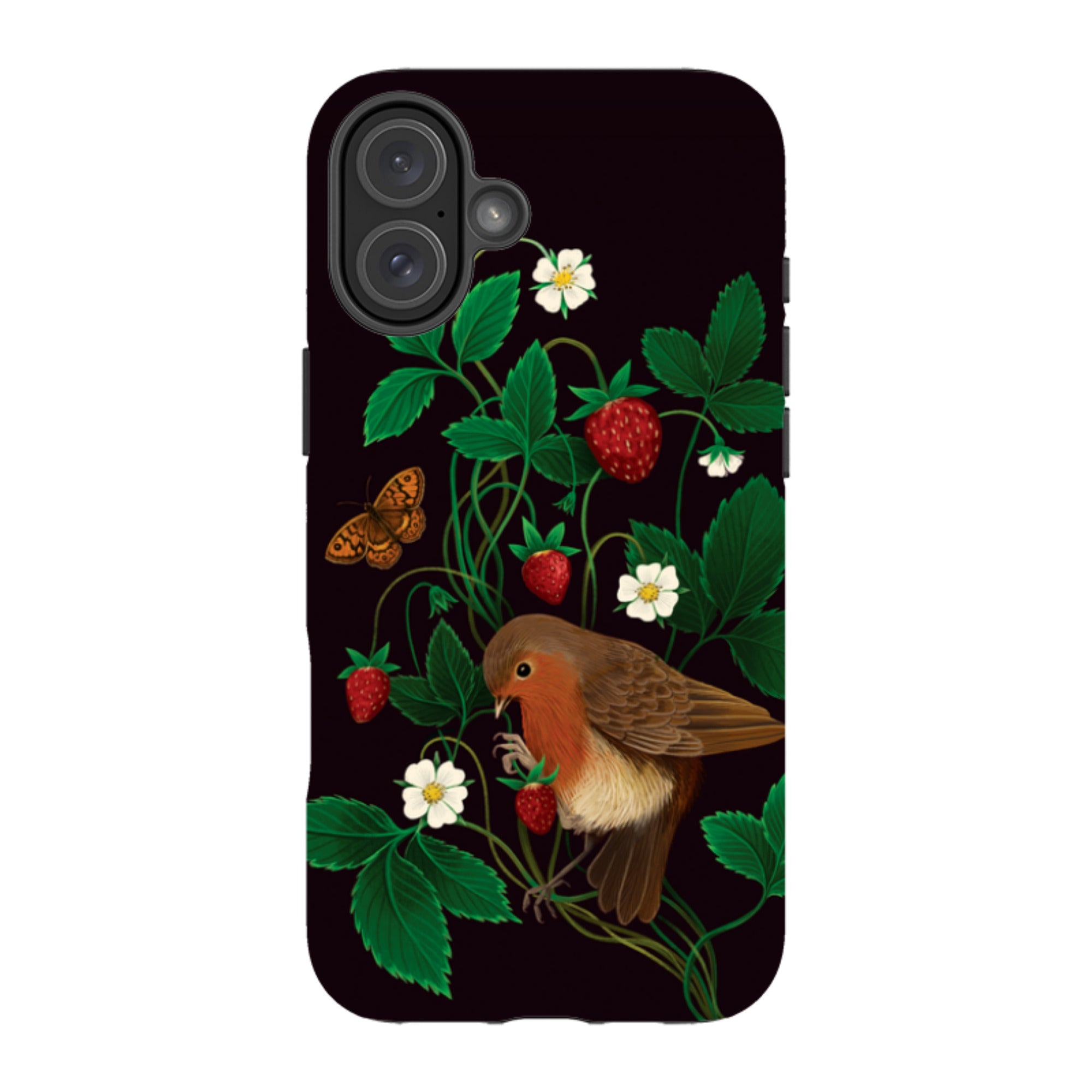 iPhone MagSafe Tough Case - Strawberry Thief By Anna Stead