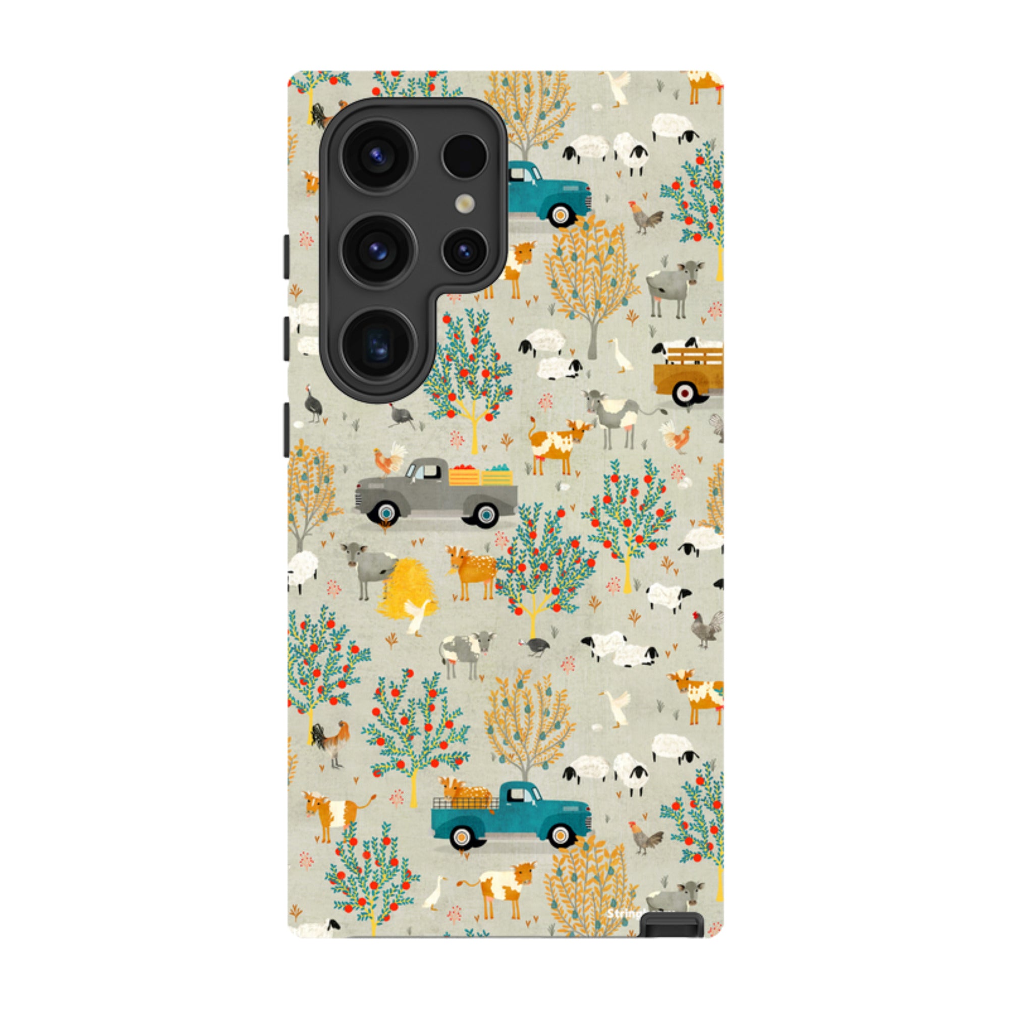Samsung Tough Case - Farm Life Grey By Katherine Quinn