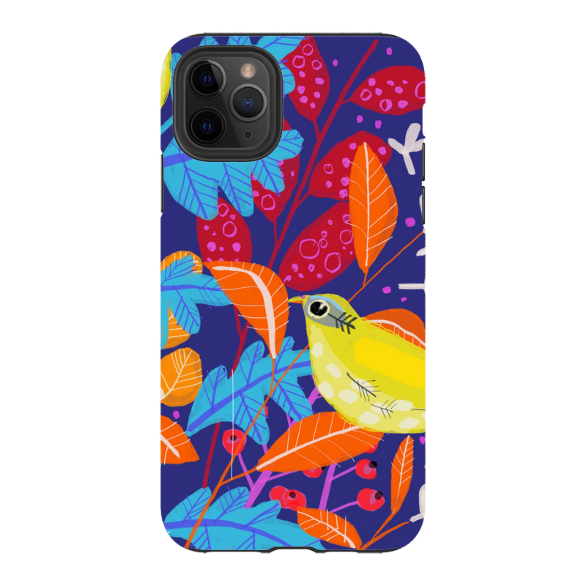 iPhone Tough Case - Yellow Bird By Claire West