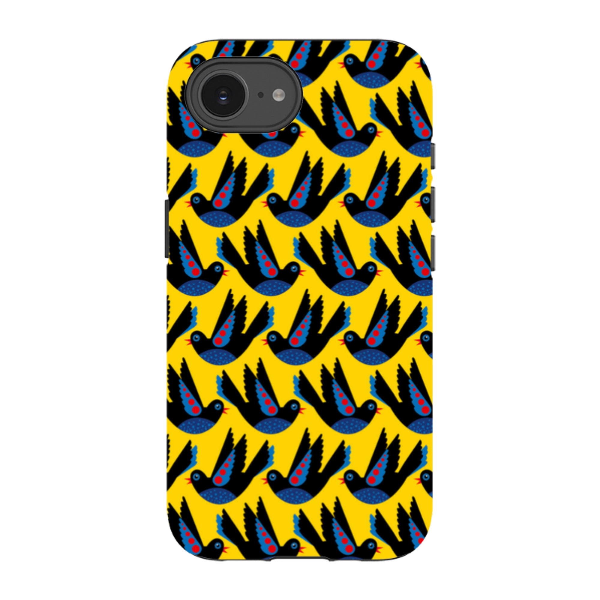 iPhone Tough Case - Black Bird By Patternistas