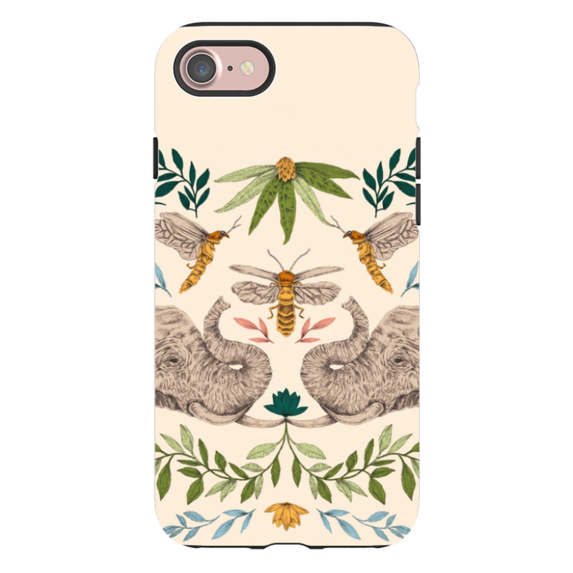 iPhone Tough Case - Elephant Firefly By Jade Mosinski